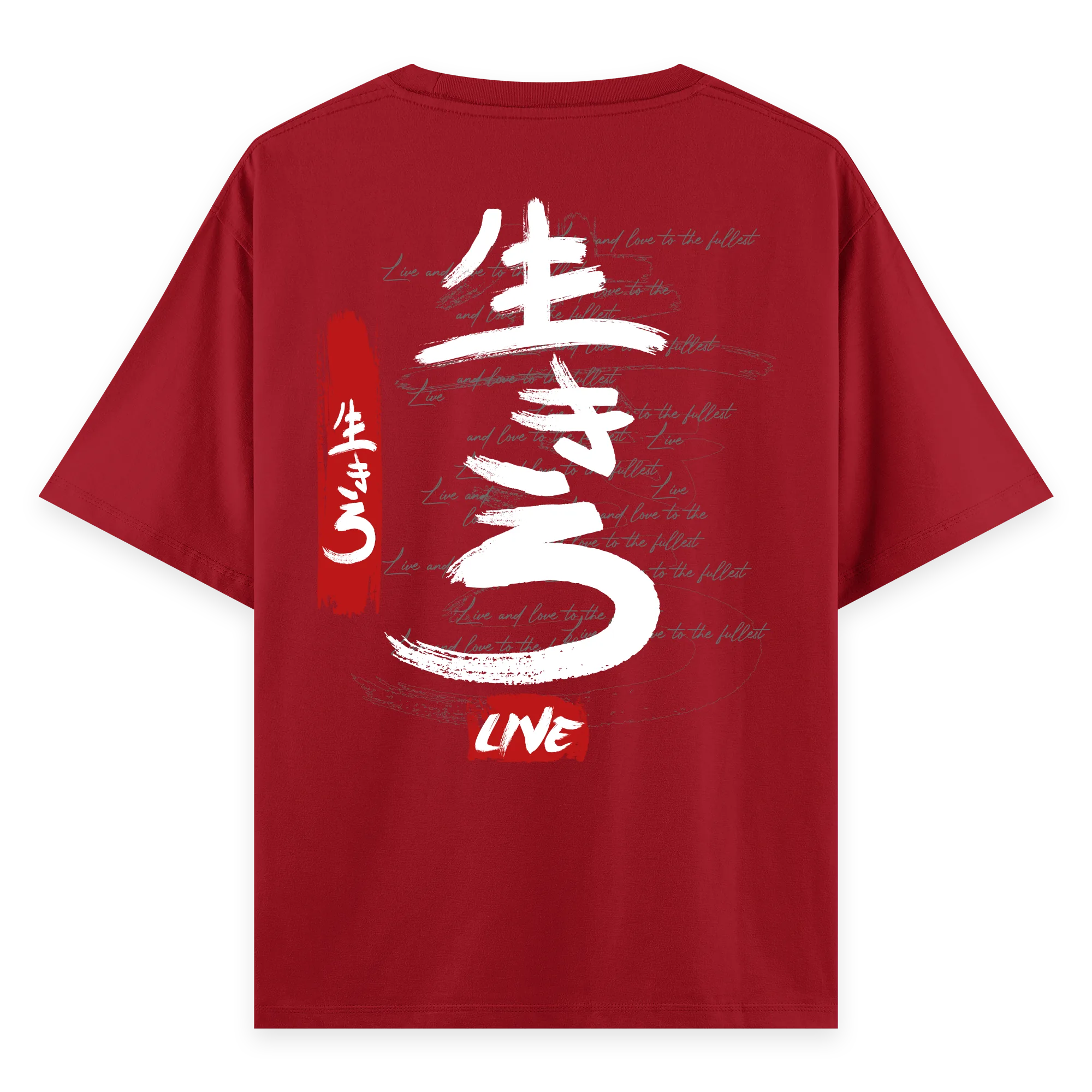 Live - Oversize Bol Kalıp T-shirt