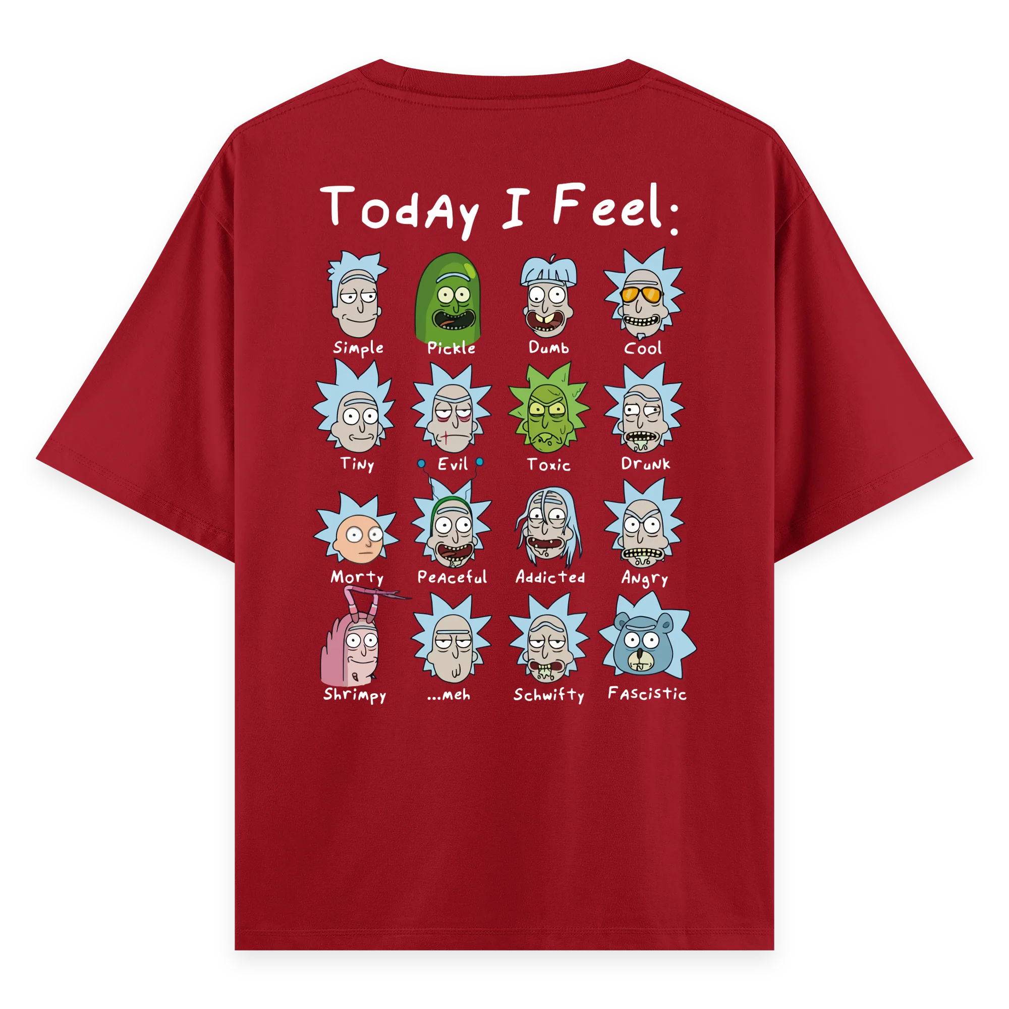 Rick's Routine - Oversize Bol Kalıp T-shirt