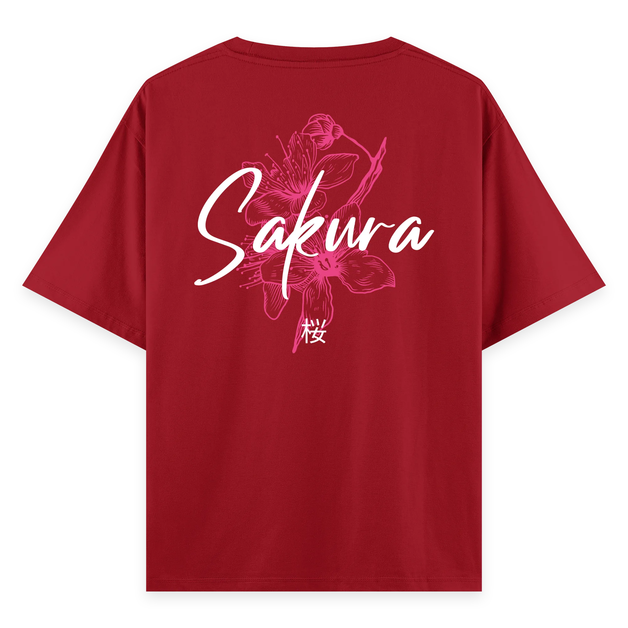 Sakura - Oversize Bol Kalıp T-shirt