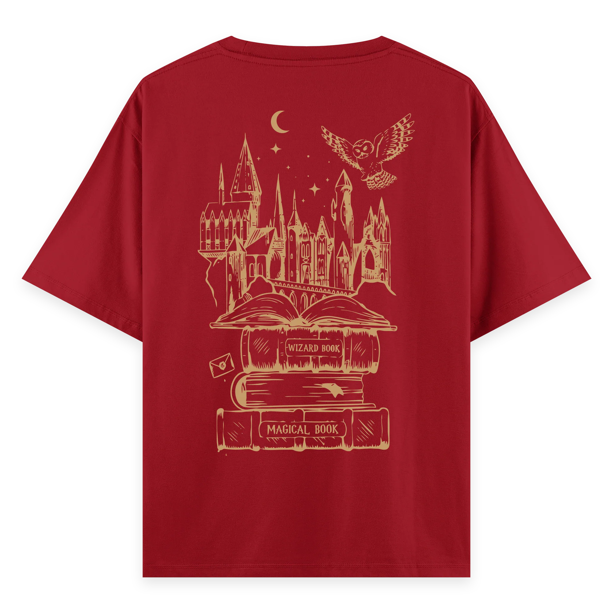 Hogwarts - Oversize Bol Kalıp T-shirt