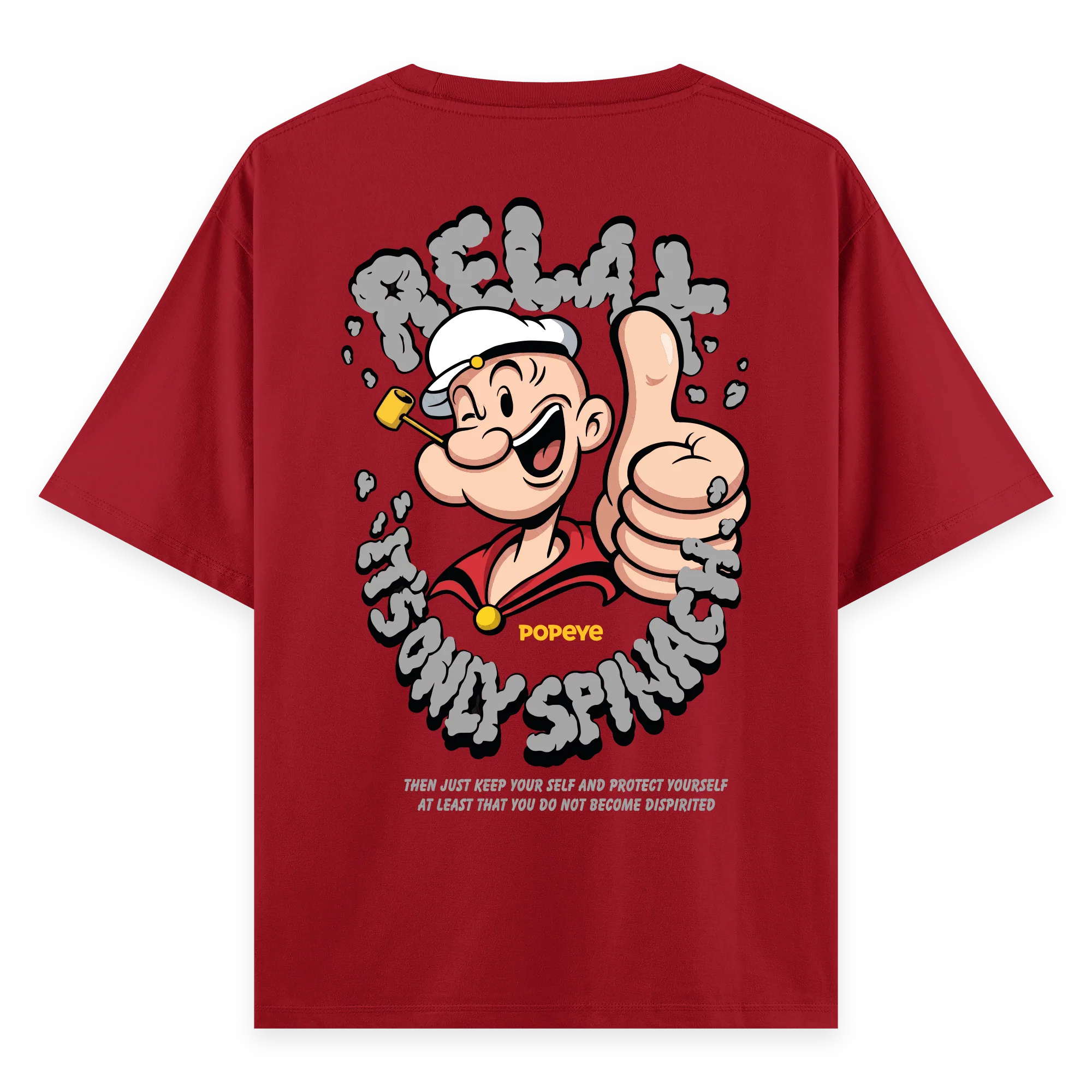 Popeye - Oversize Bol Kalıp T-shirt
