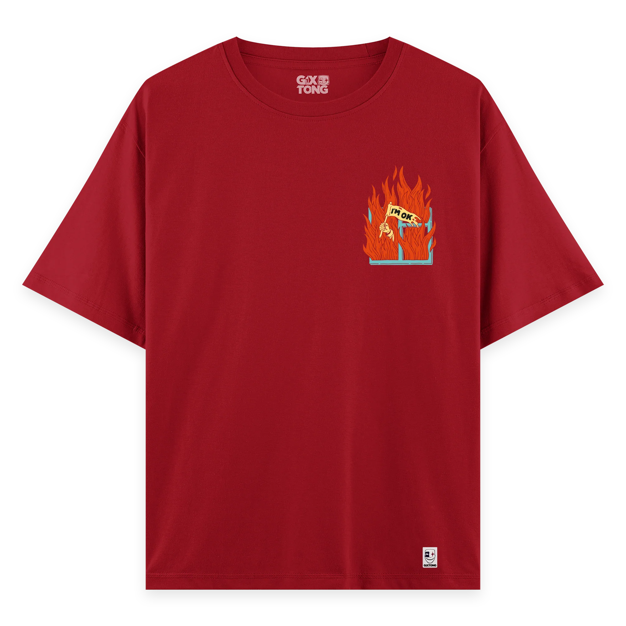 I'm Ok - Oversize Bol Kalıp T-shirt