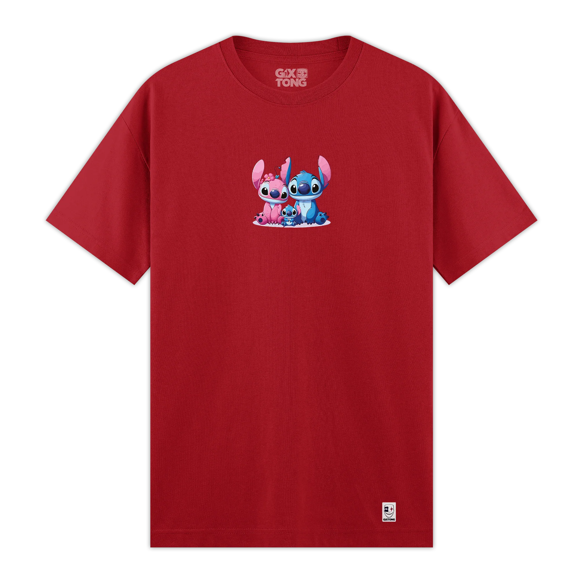 Stitch Family - Regular Fit Kalıp T-shirt