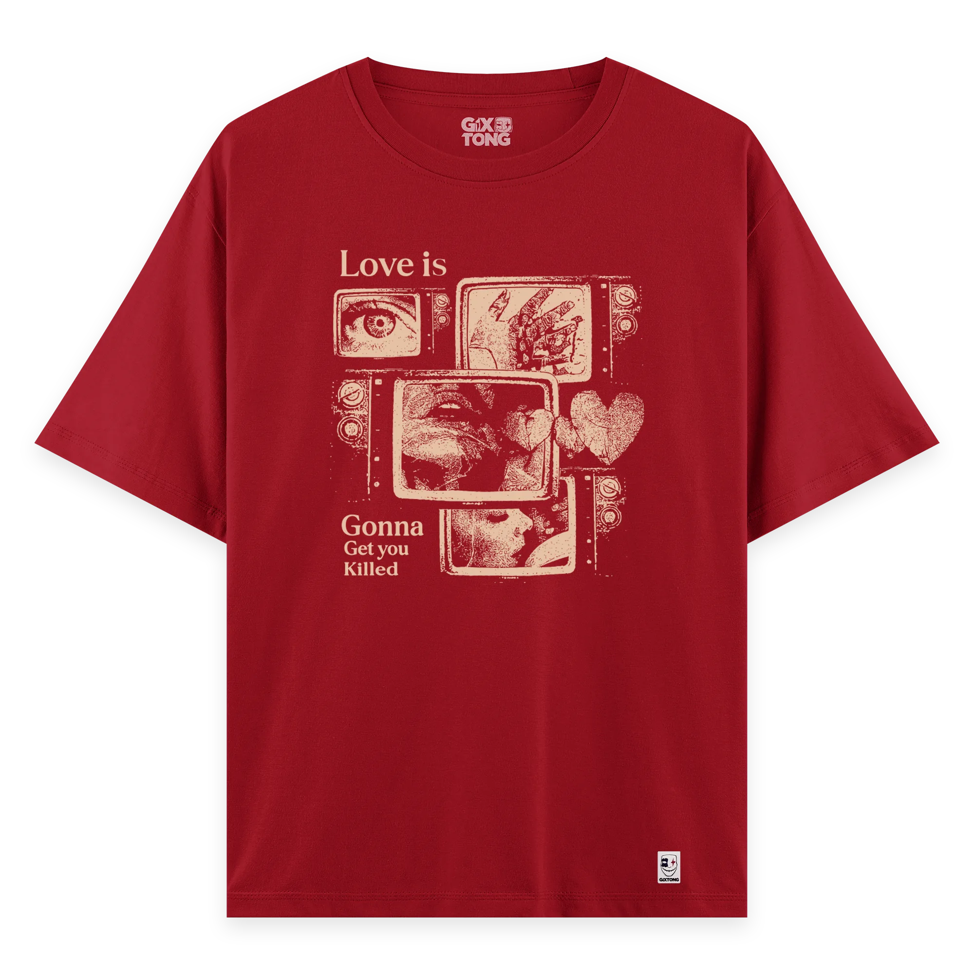 Love Is - Oversize Bol Kalıp T-shirt