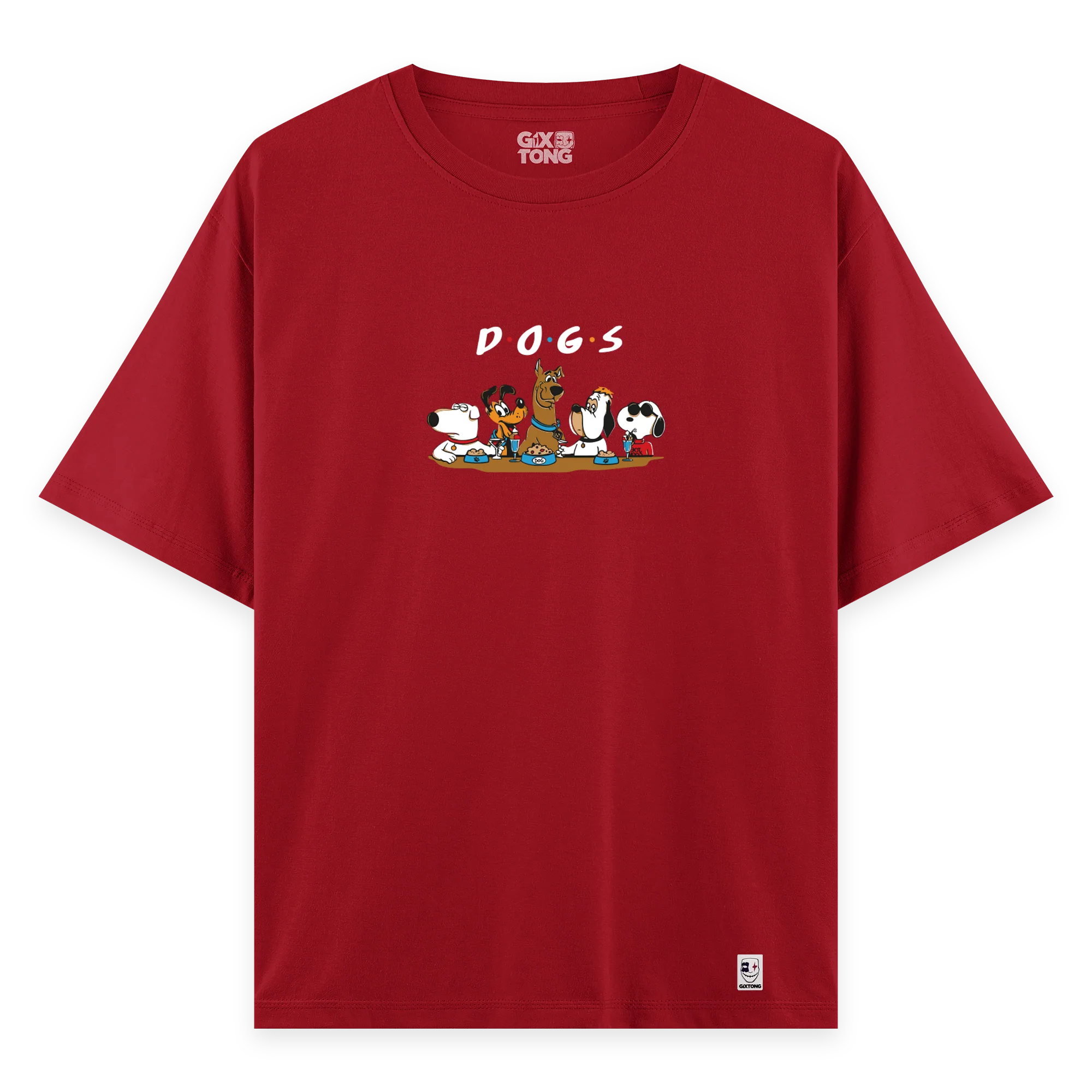 Dogs - Oversize Bol Kalıp T-shirt