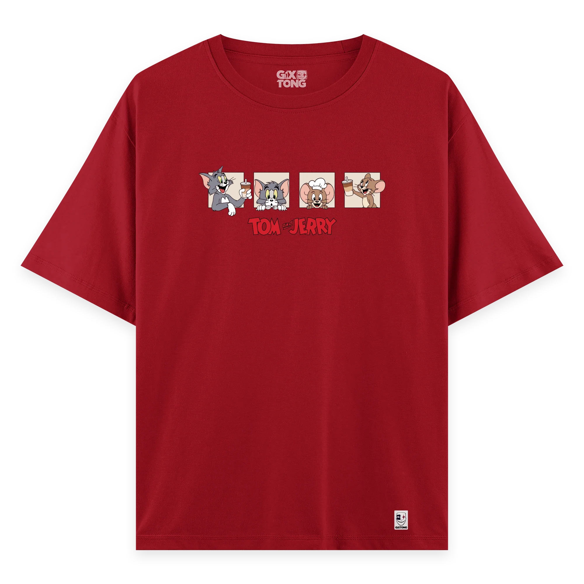 Tom And Jerry - Oversize Bol Kalıp T-shirt