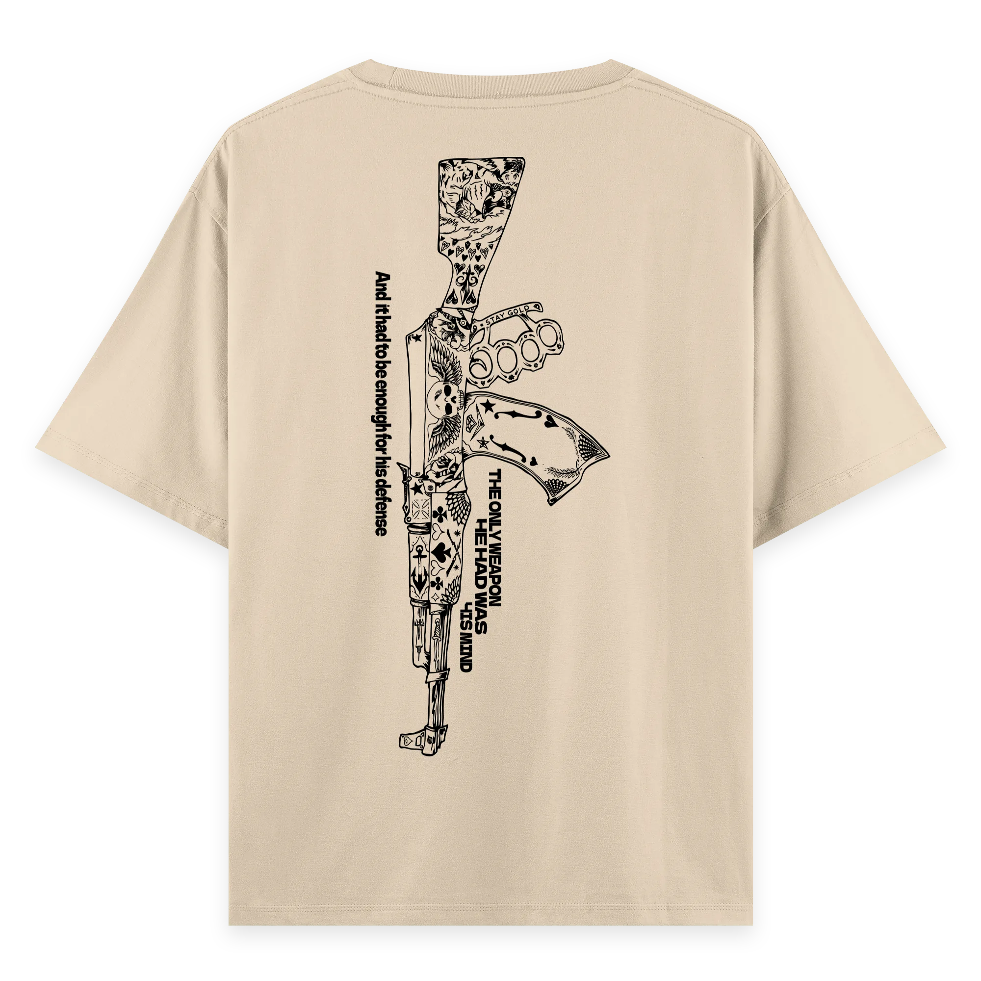 Ak-47 - Oversize Bol Kalıp T-shirt