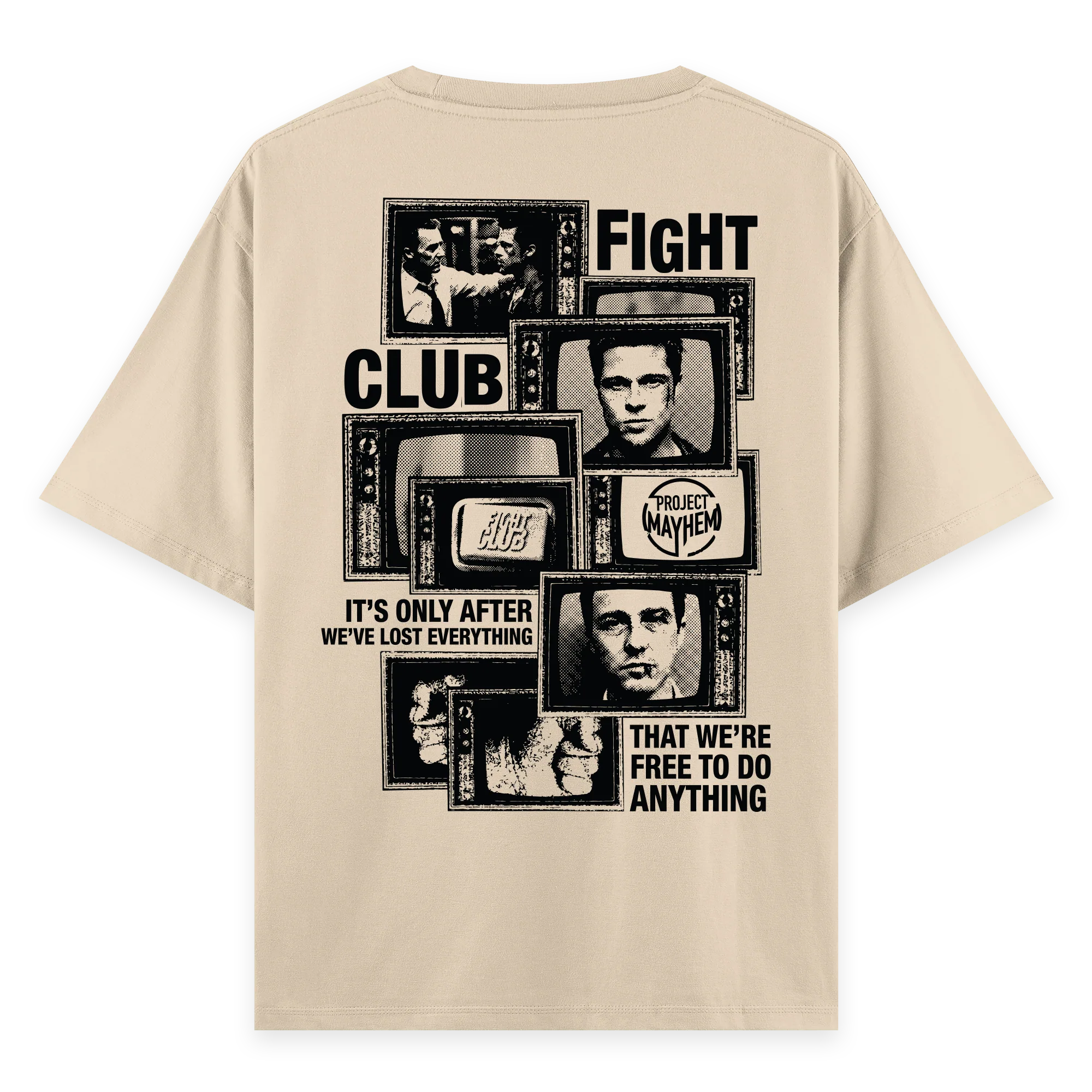 Fight Club - Oversize Bol Kalıp T-shirt