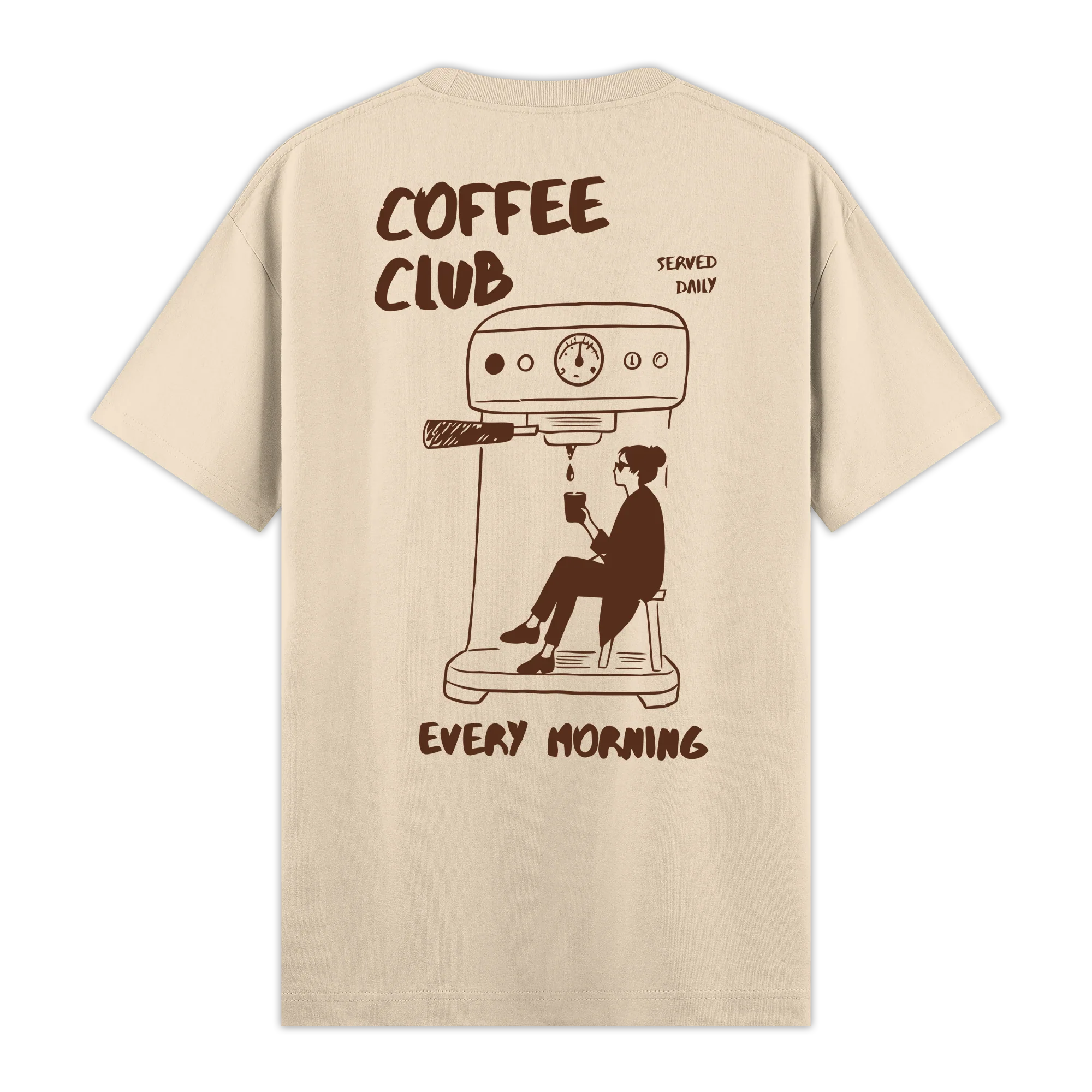 Coffee Club - Regular Fit Kalıp T-shirt