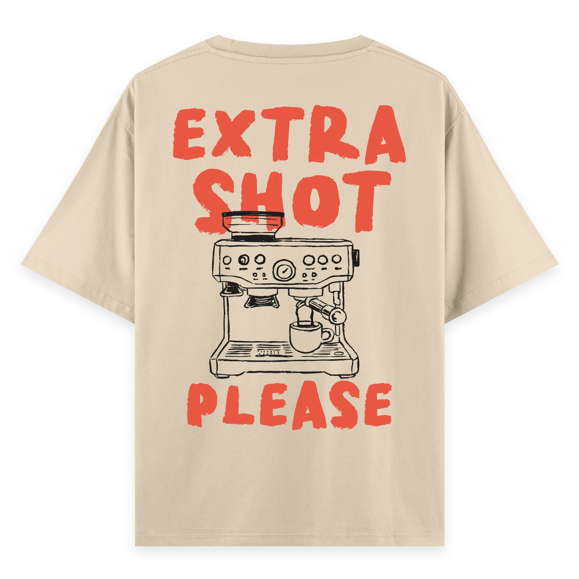 Extra Shot - Oversize Bol Kalıp T-shirt