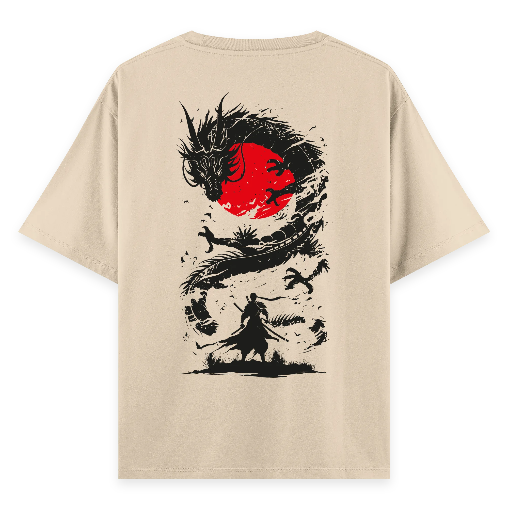 Rising Dragon - Oversize Bol Kalıp T-shirt