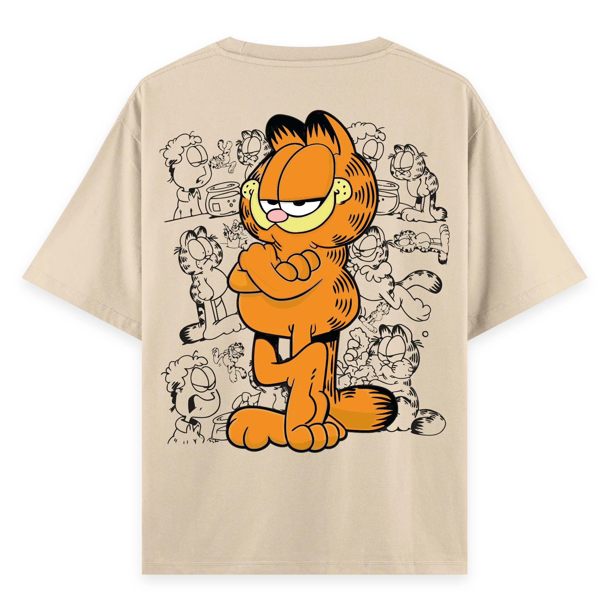 Garfield - Oversize Bol Kalıp T-shirt