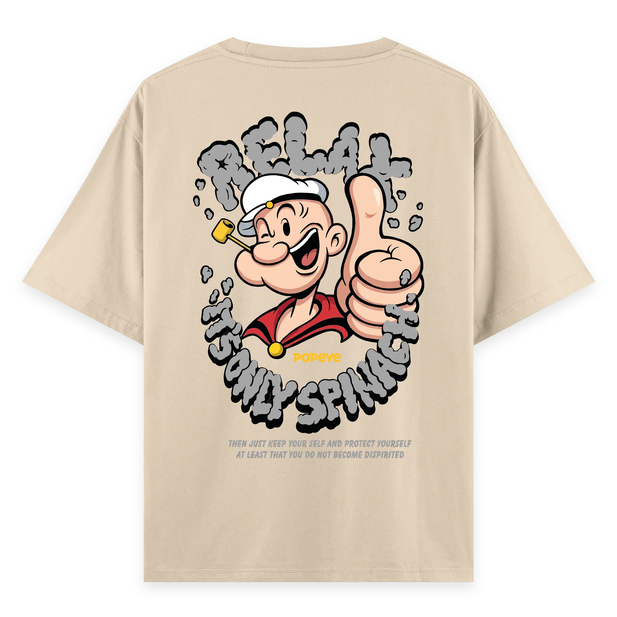 Popeye - Oversize Bol Kalıp T-shirt