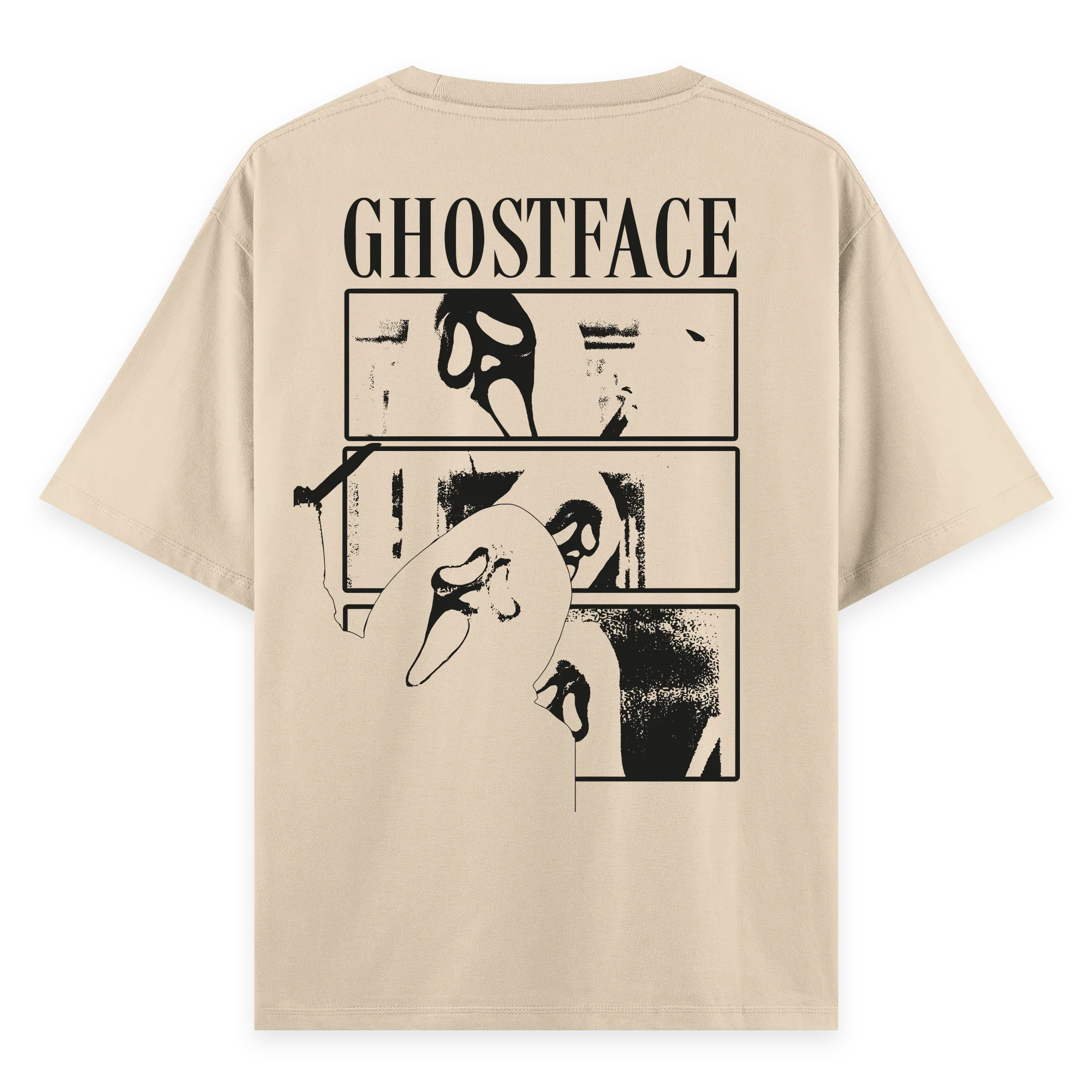 Ghost Face - Oversize Bol Kalıp T-shirt