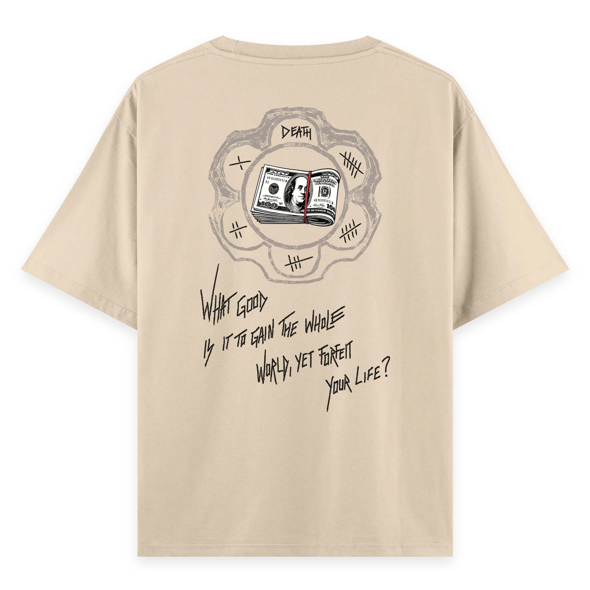 Greed - Oversize Bol Kalıp T-shirt