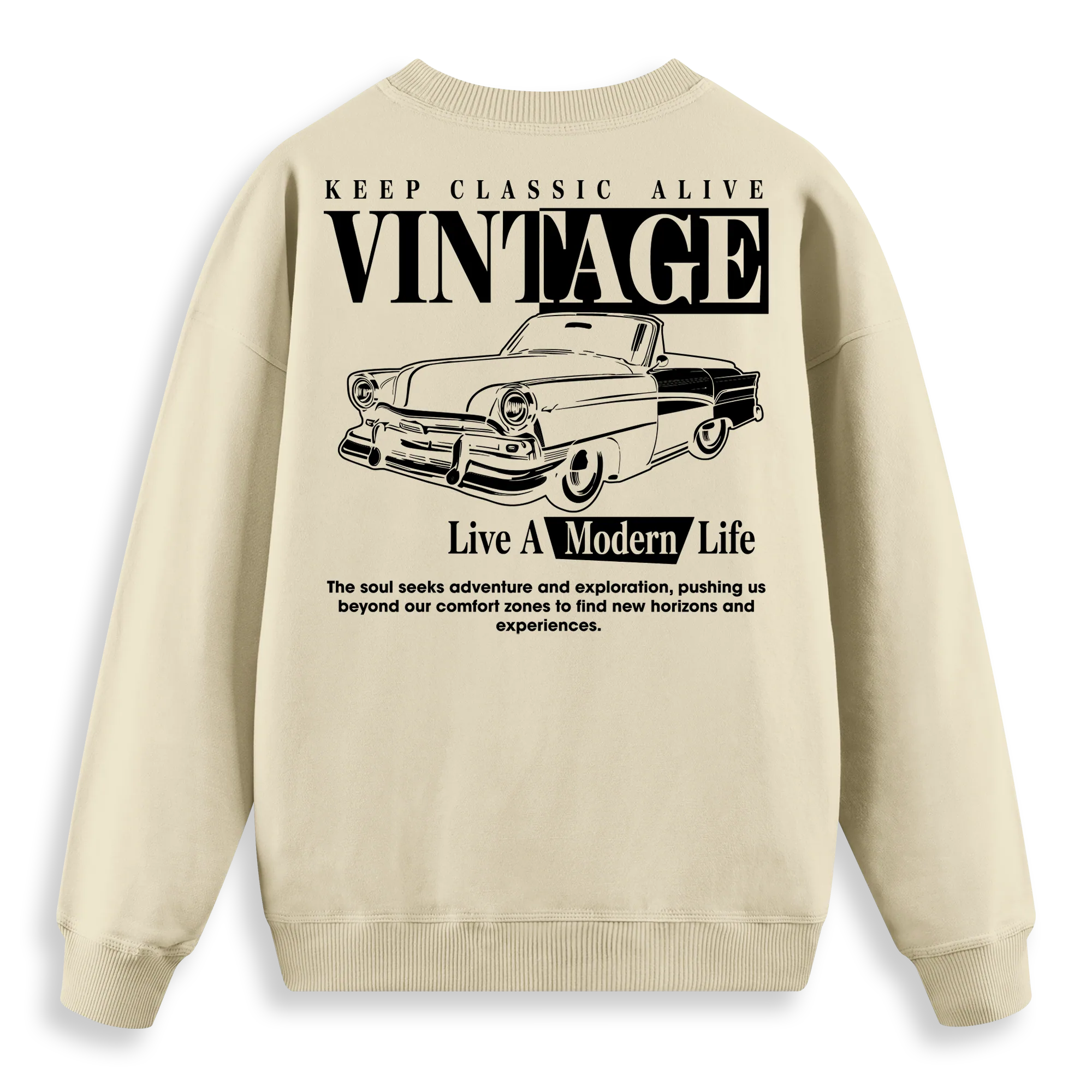 Vintage - Regular Fit Kalıp Sweatshirt