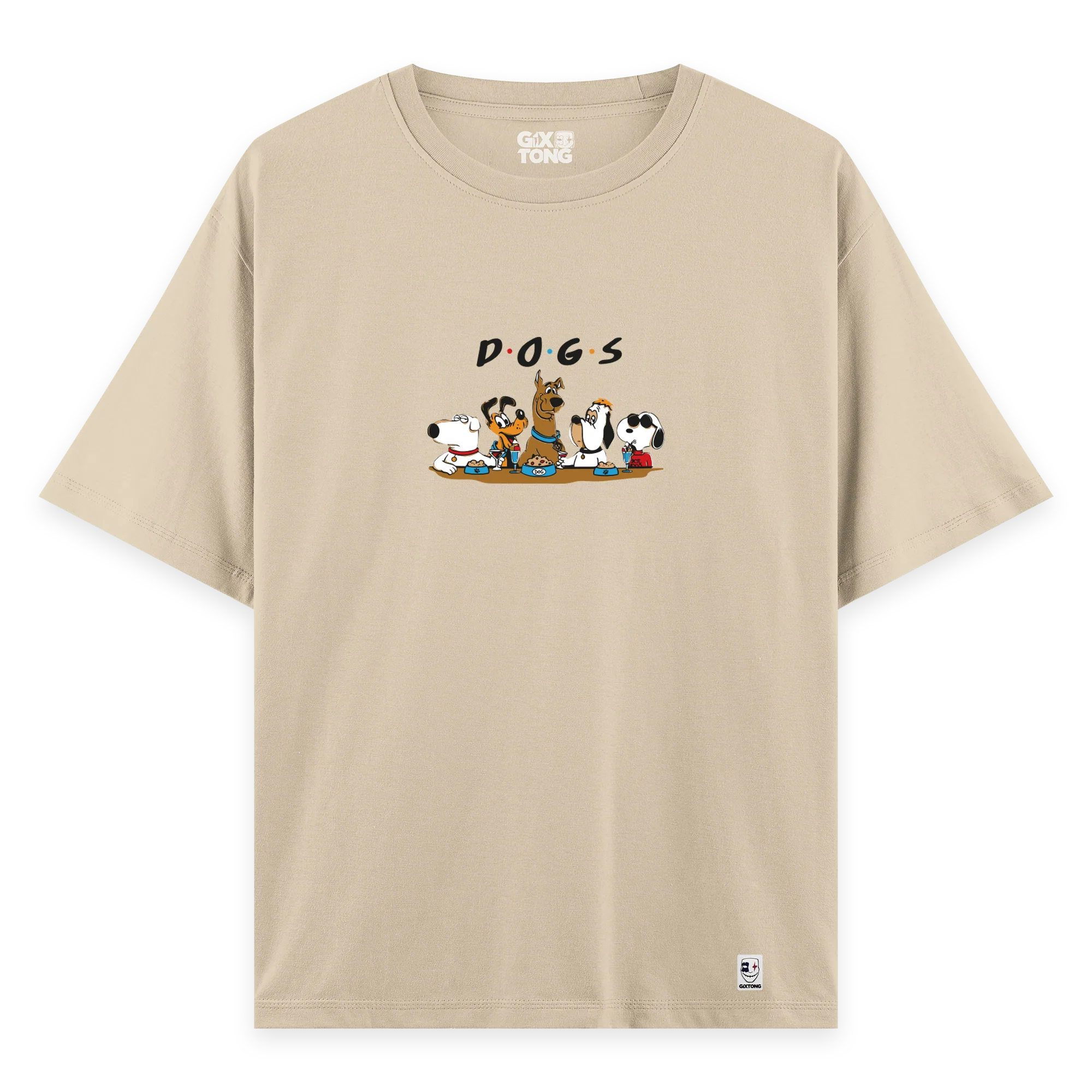 Dogs - Oversize Bol Kalıp T-shirt