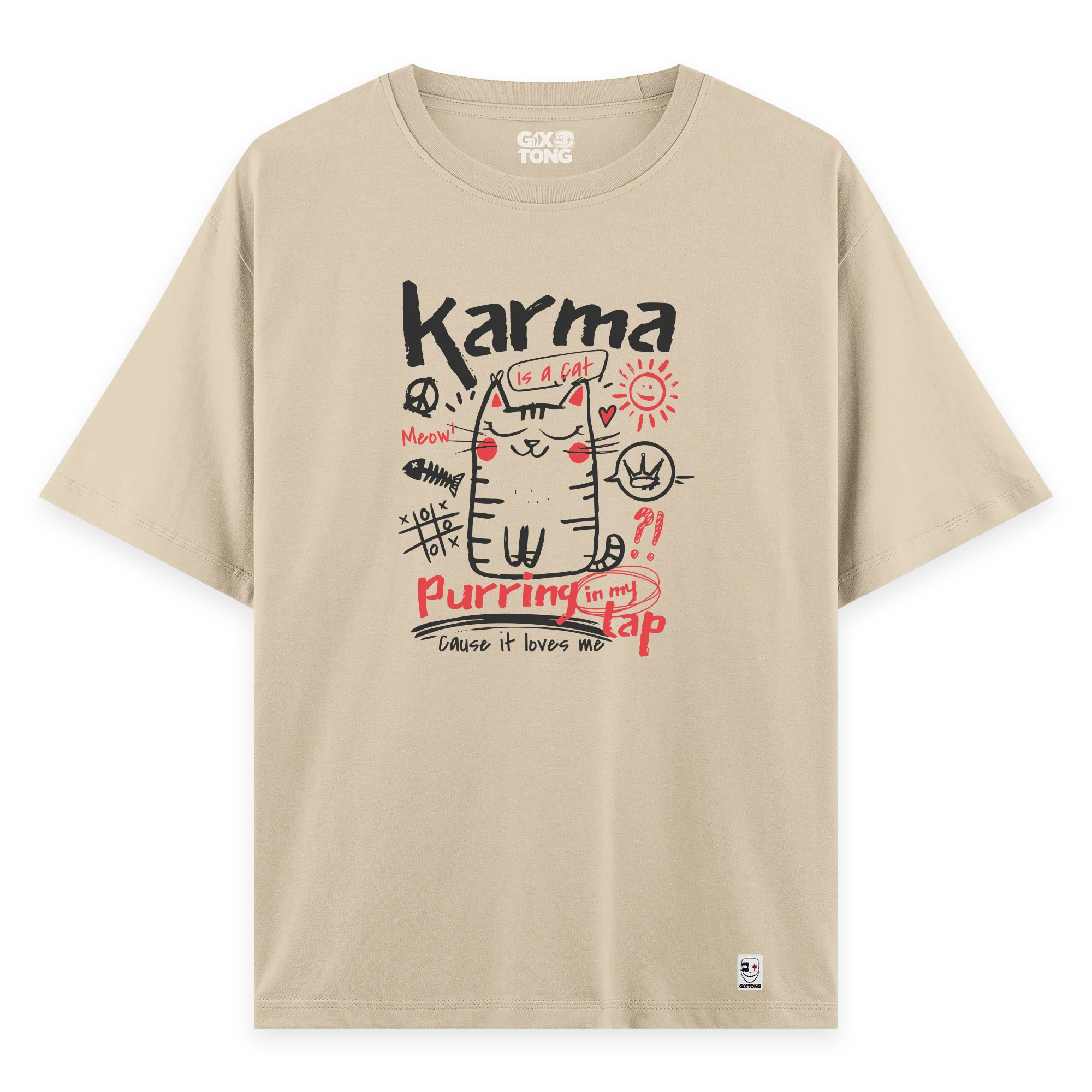 Karma - Oversize Bol Kalıp T-shirt