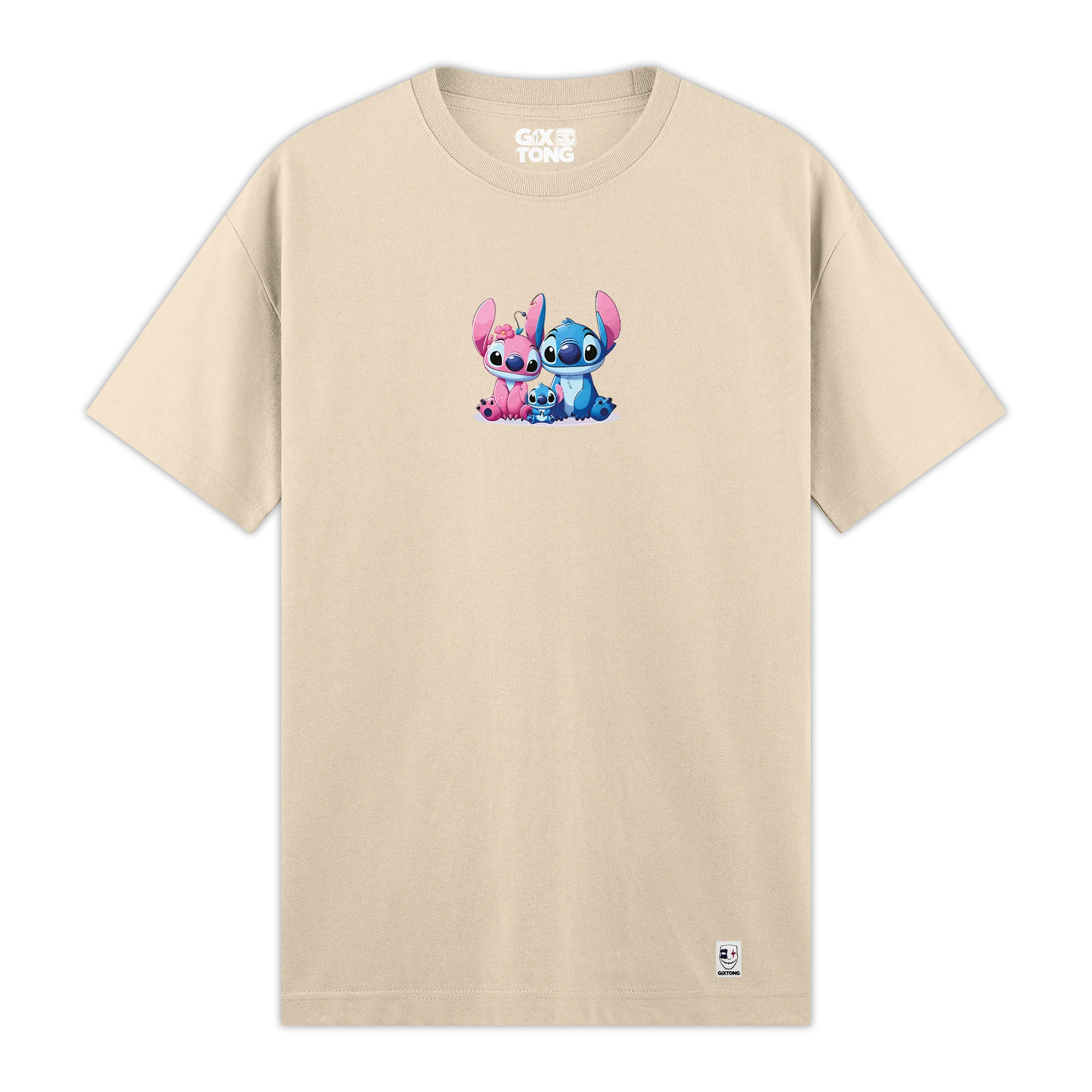 Stitch Family - Regular Fit Kalıp T-shirt