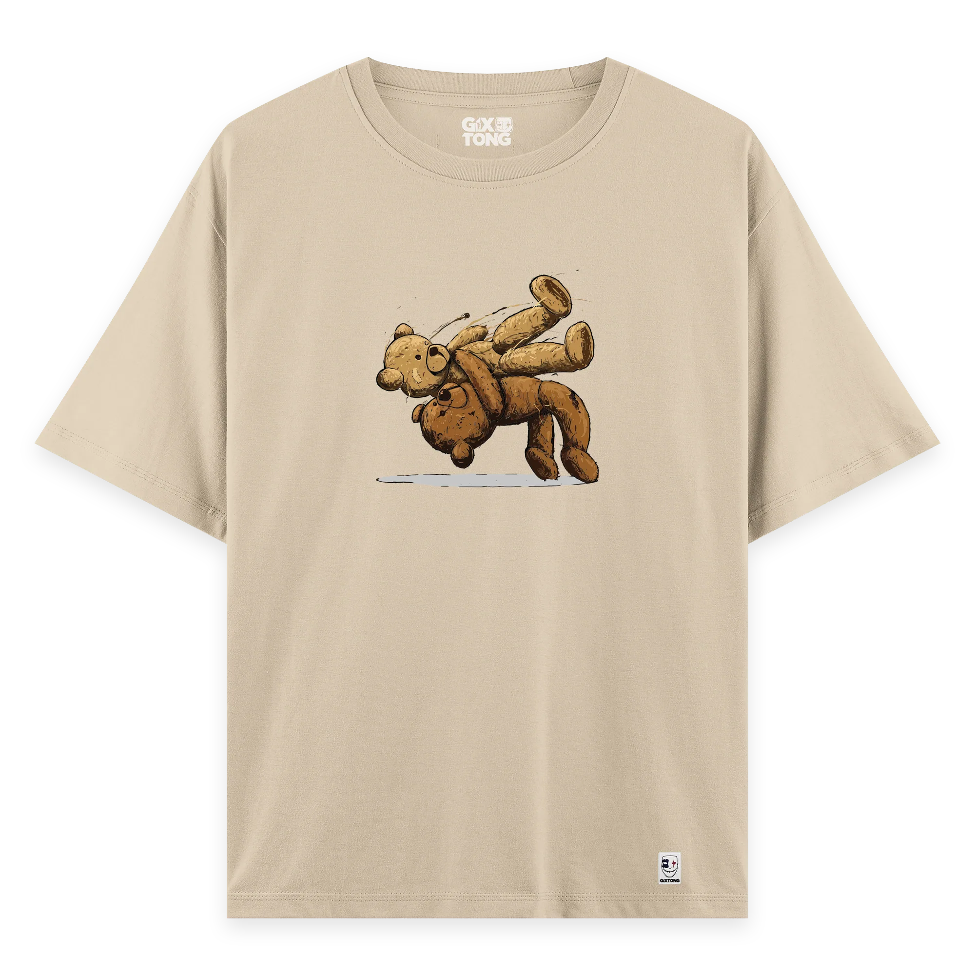 Fight Bear - Oversize Bol Kalıp T-shirt