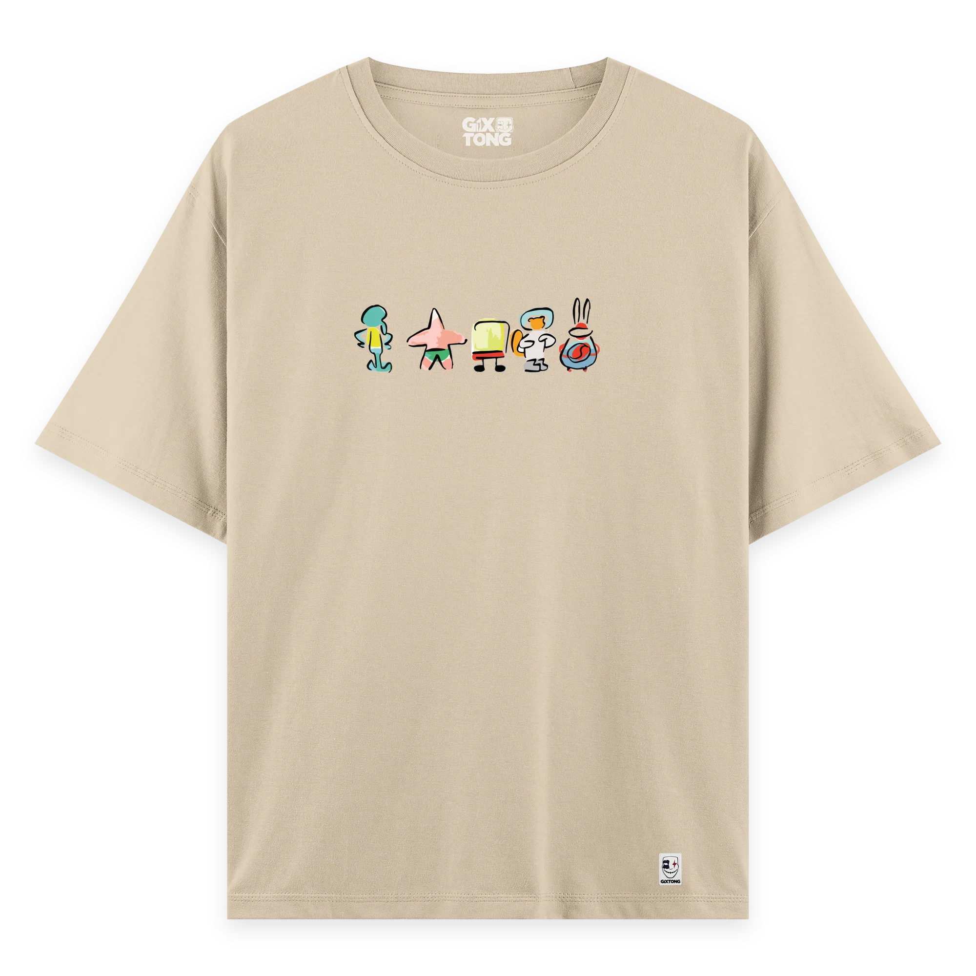 Sponge Family - Oversize Bol Kalıp T-shirt