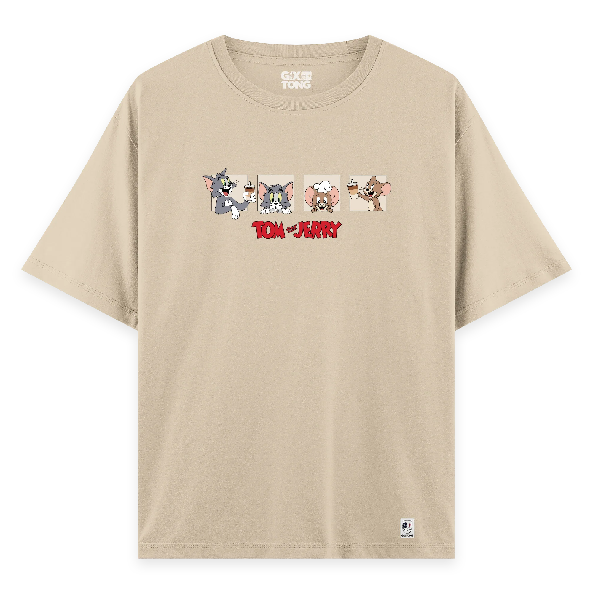 Tom And Jerry - Oversize Bol Kalıp T-shirt