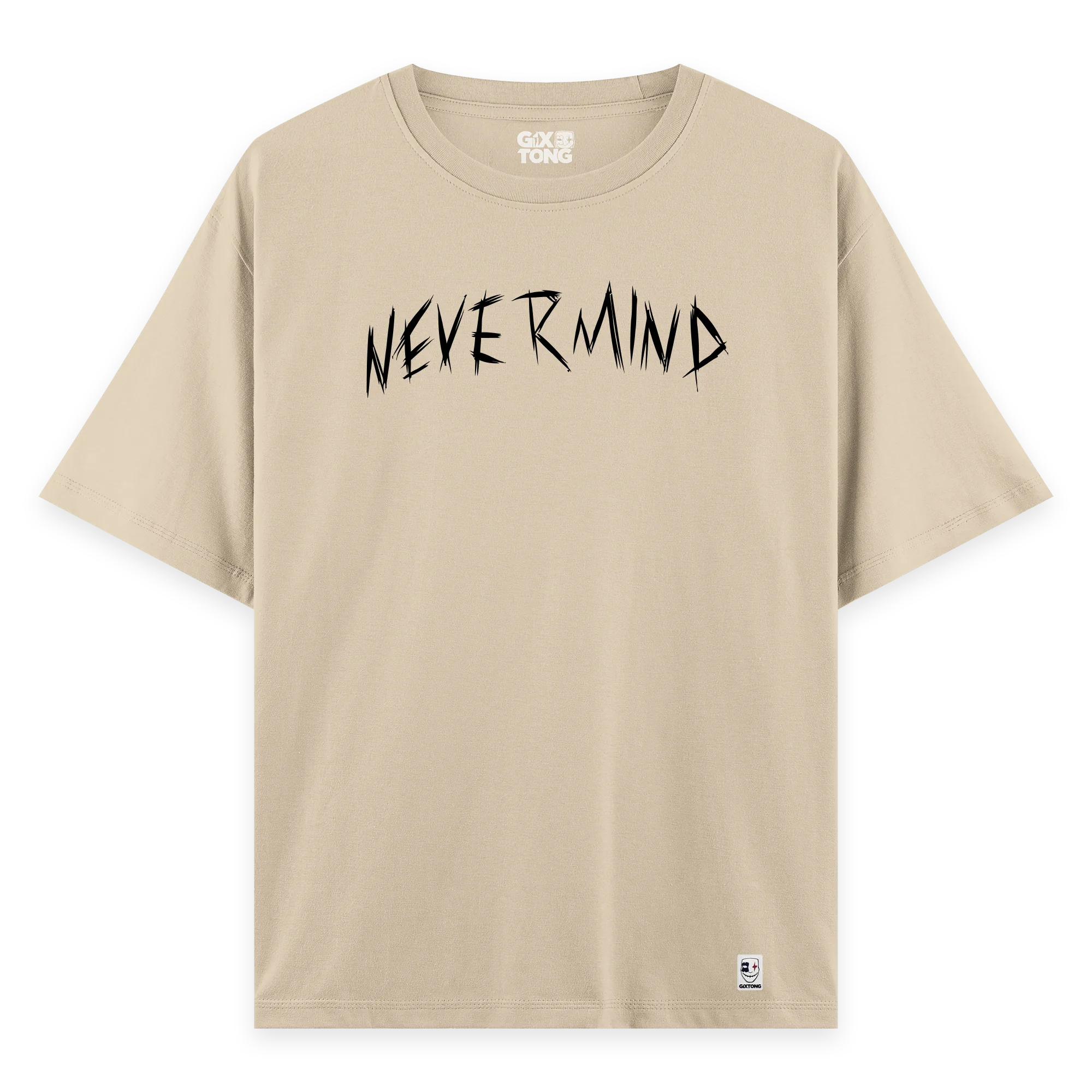 Nevermind - Oversize Bol Kalıp T-shirt