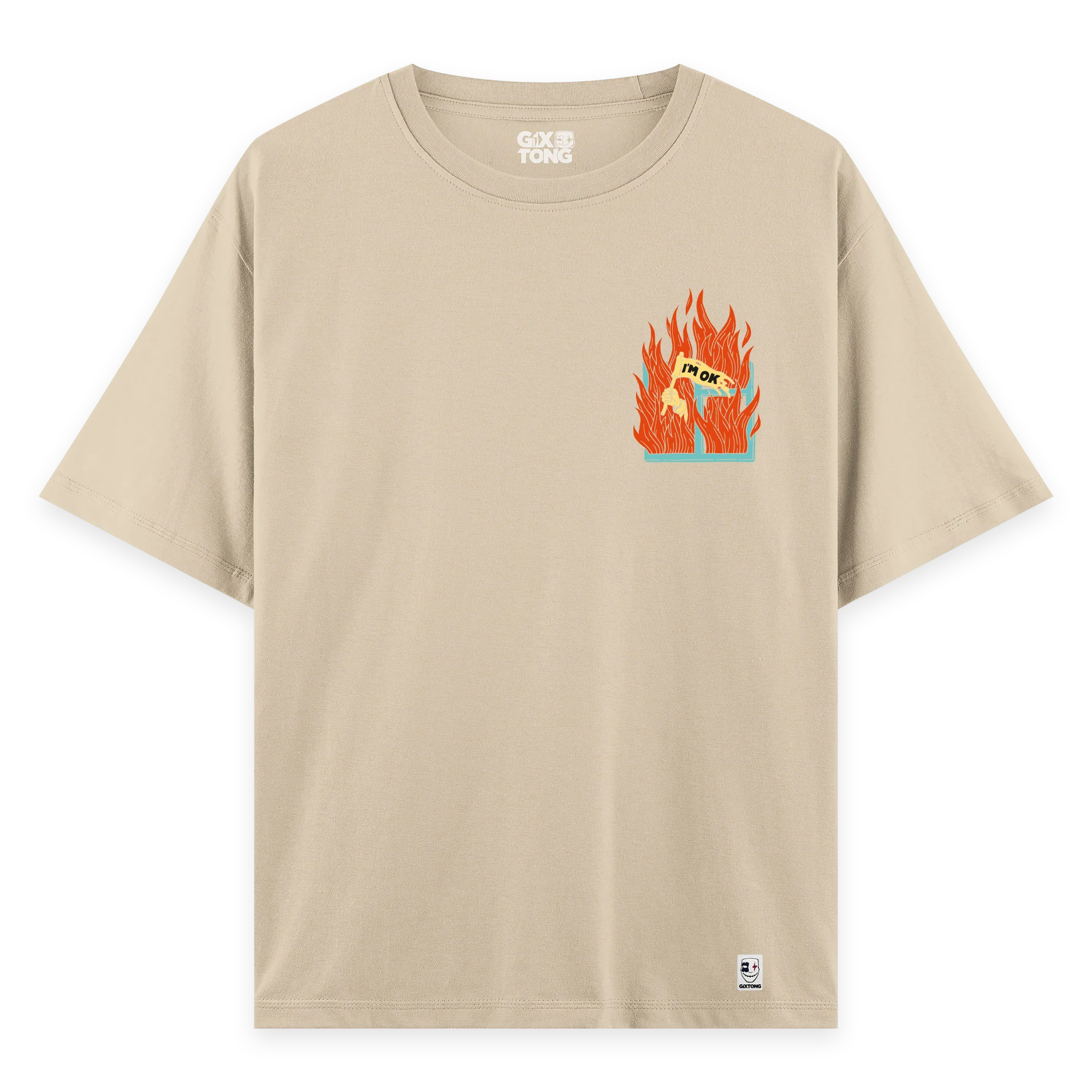 I'm Ok - Oversize Bol Kalıp T-shirt