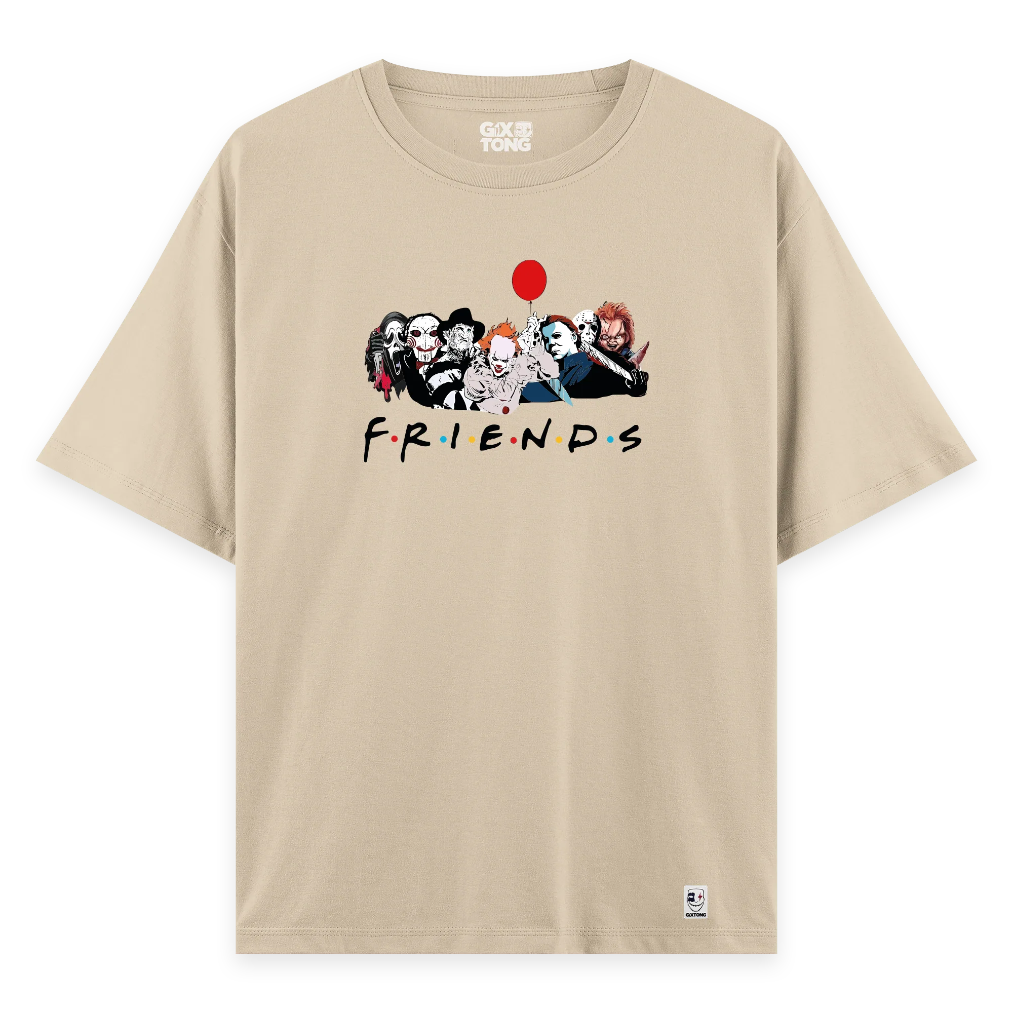 Dark Friends - Oversize Bol Kalıp T-shirt
