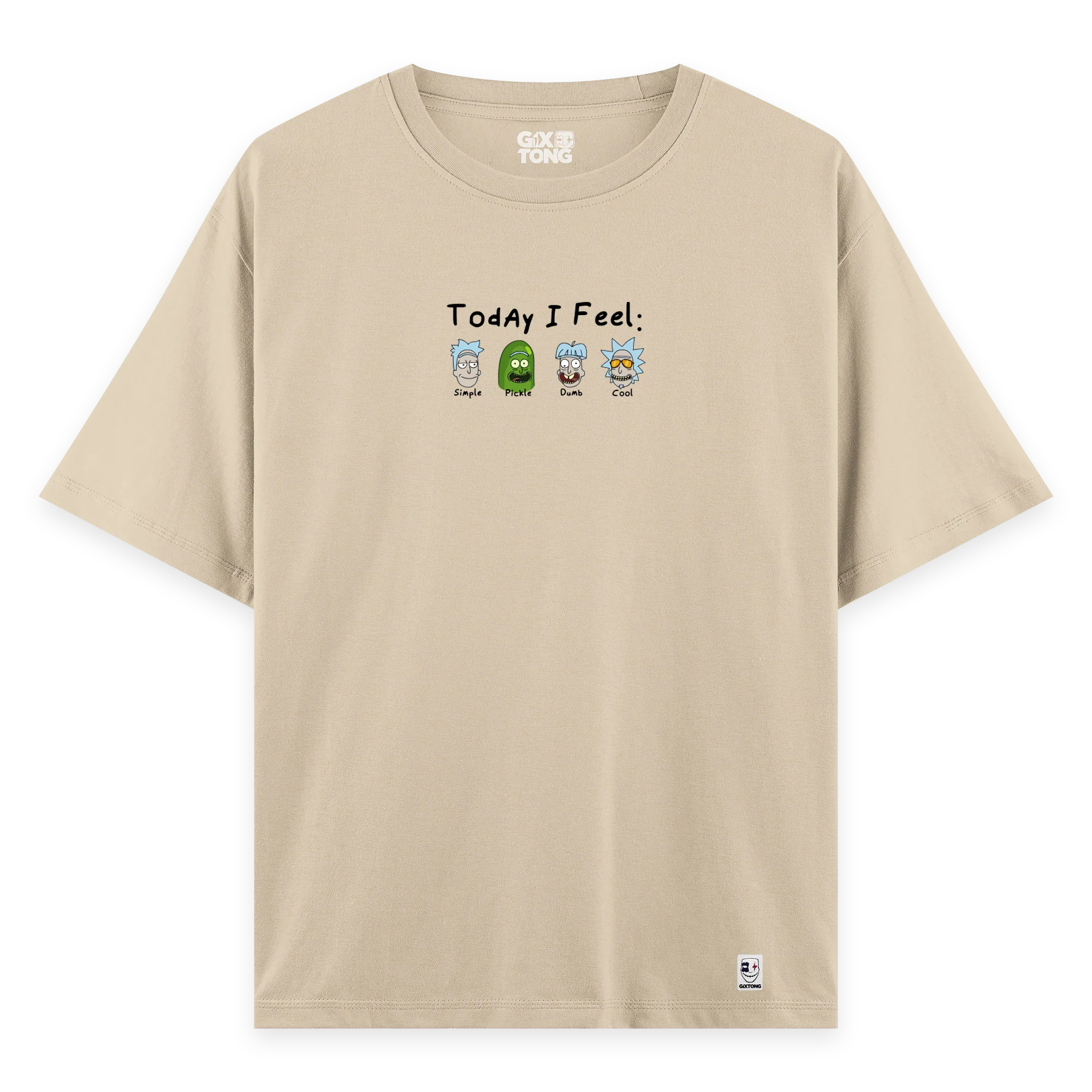 Rick's Routine - Oversize Bol Kalıp T-shirt