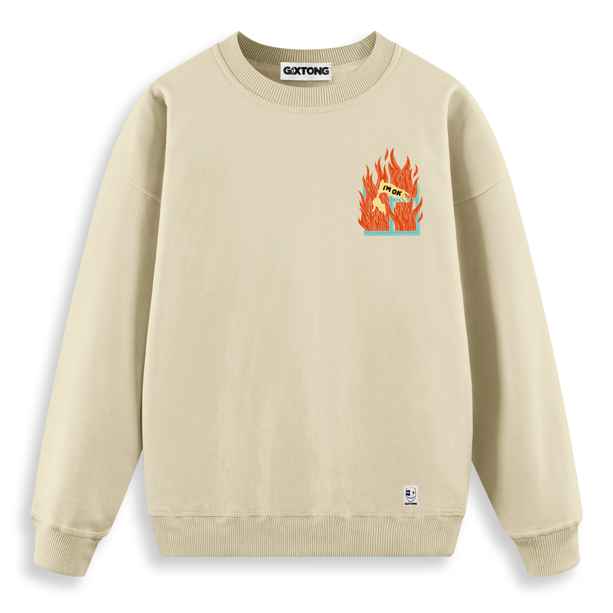 I'm Ok - Regular Fit Kalıp Sweatshirt