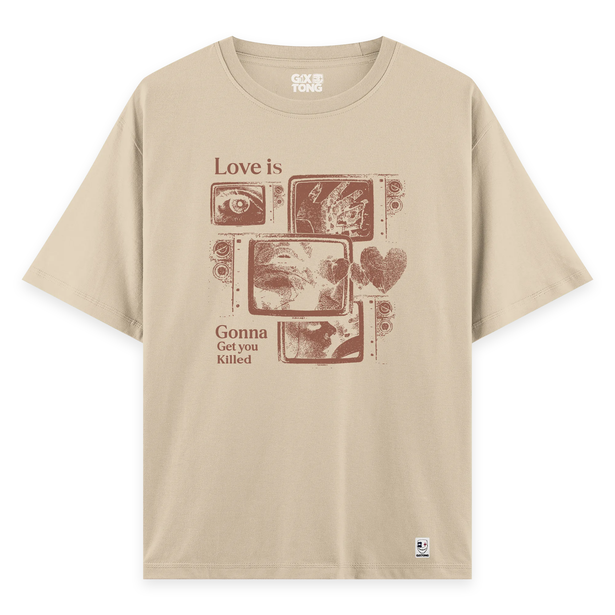 Love Is - Oversize Bol Kalıp T-shirt