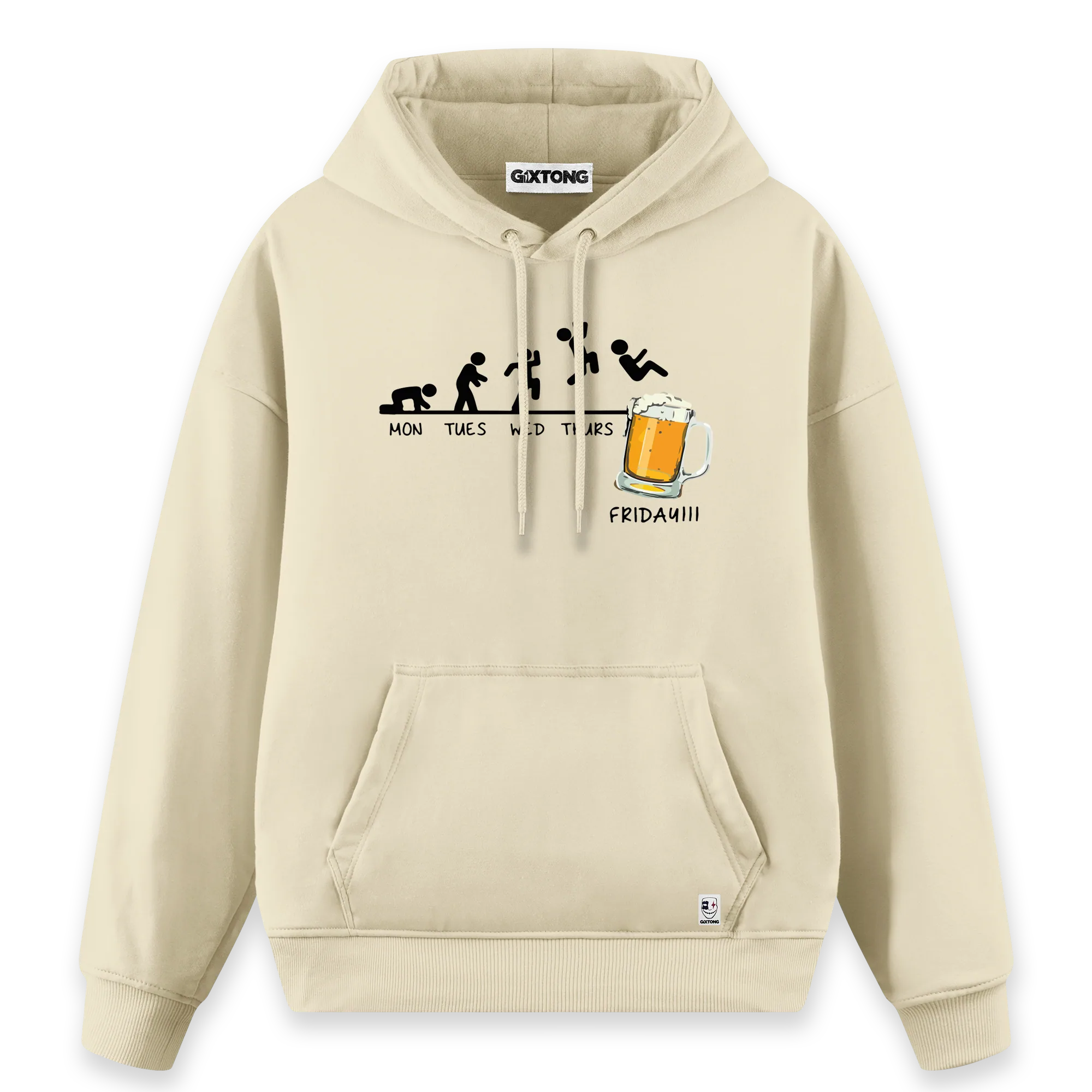 Friday Beer - Regular Fit Kalıp Hoodie