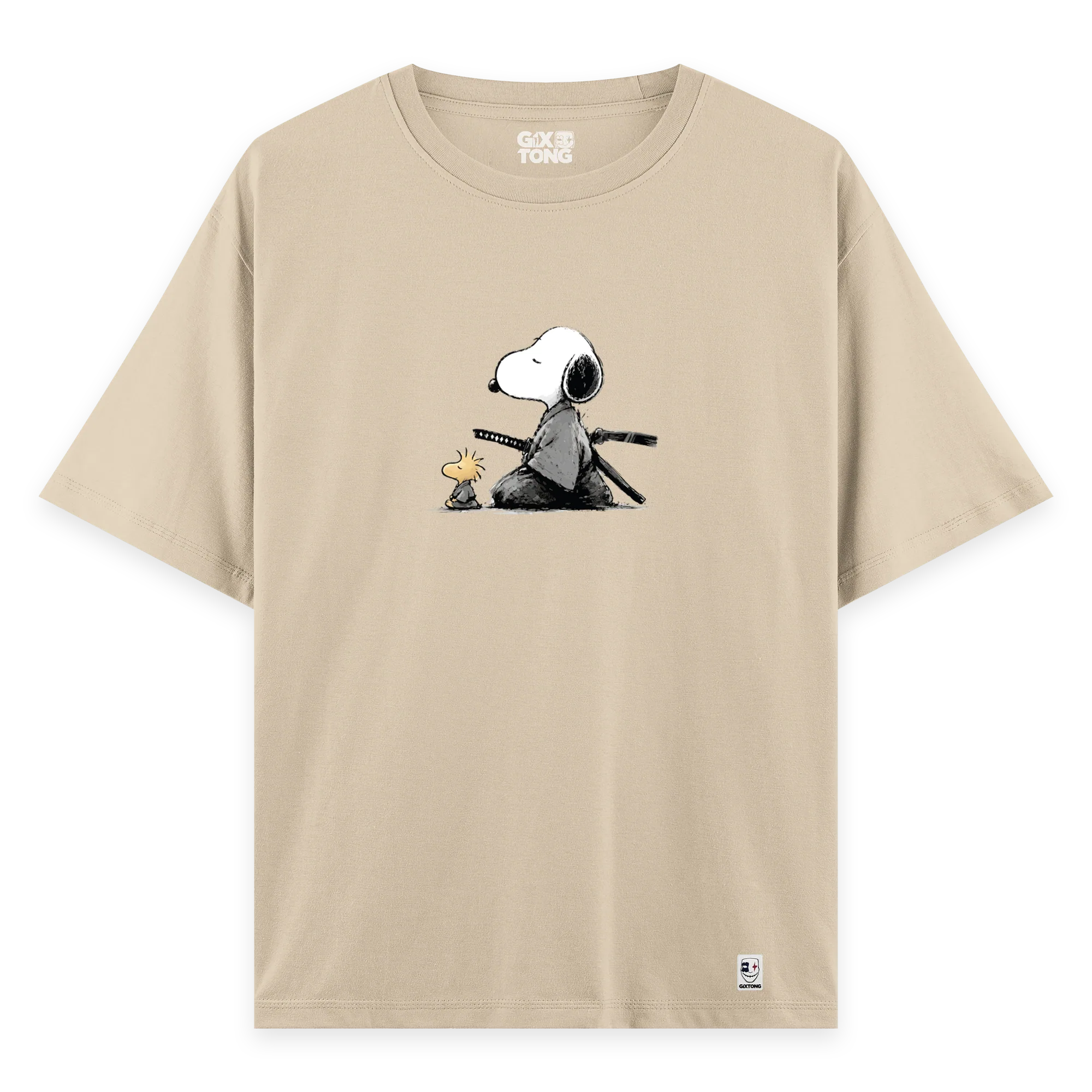 Samurai Snoopy - Oversize Bol Kalıp T-shirt