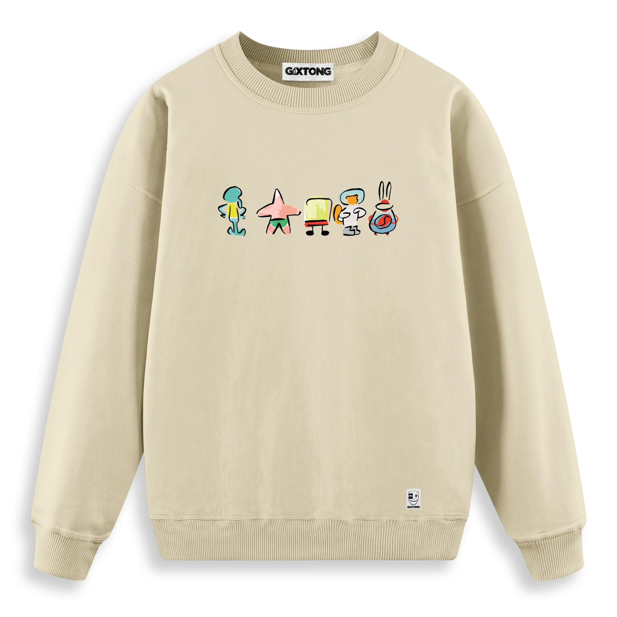 Sponge Family - Regular Fit Kalıp Sweatshirt