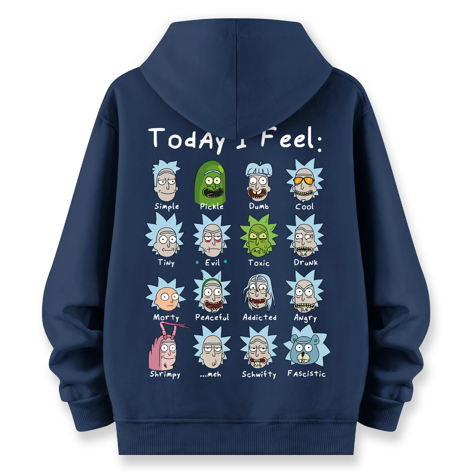 Rick's Routine - Oversize Bol Kalıp Hoodie