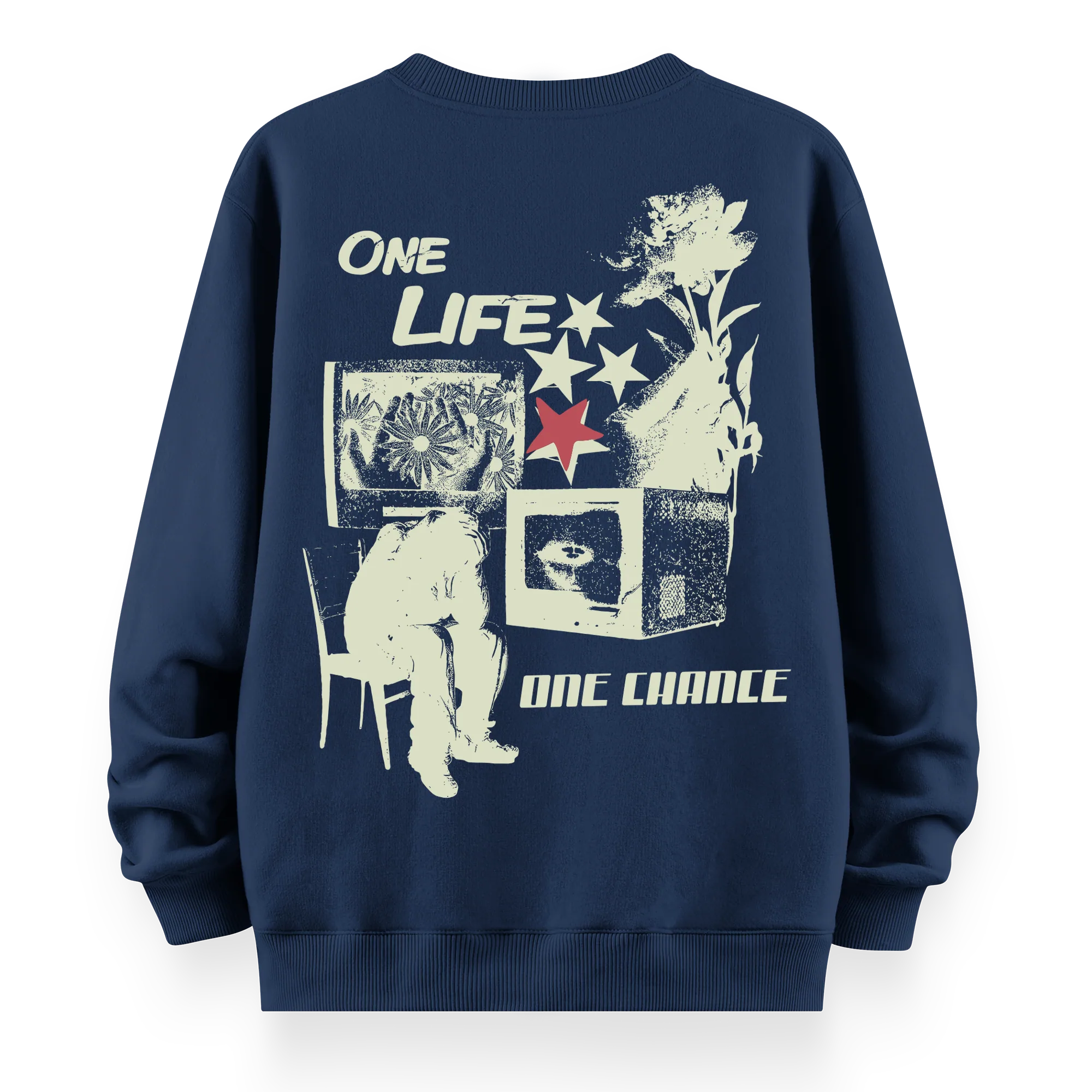 One Chance - Oversize Bol Kalıp Sweatshirt