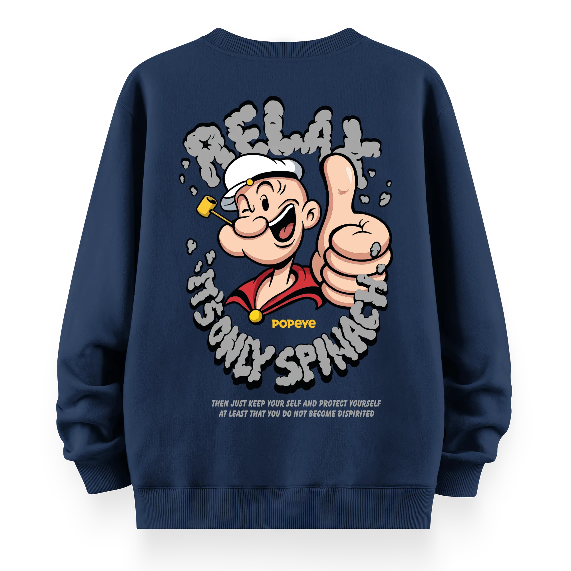 Popeye - Oversize Bol Kalıp Sweatshirt