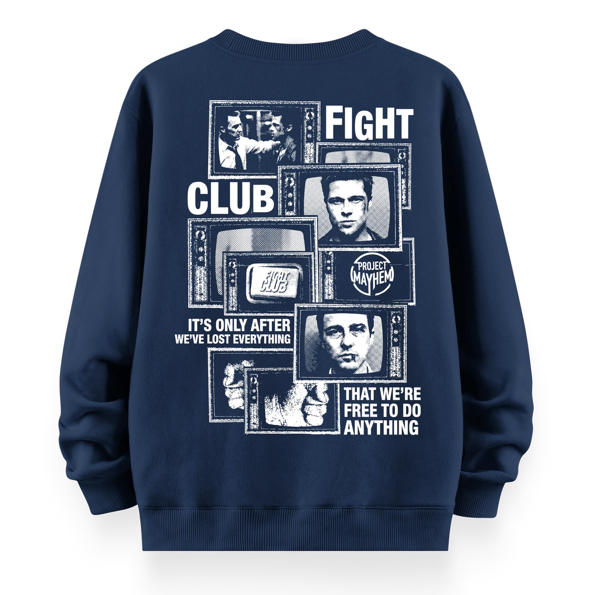 Fight Club - Oversize Bol Kalıp Sweatshirt