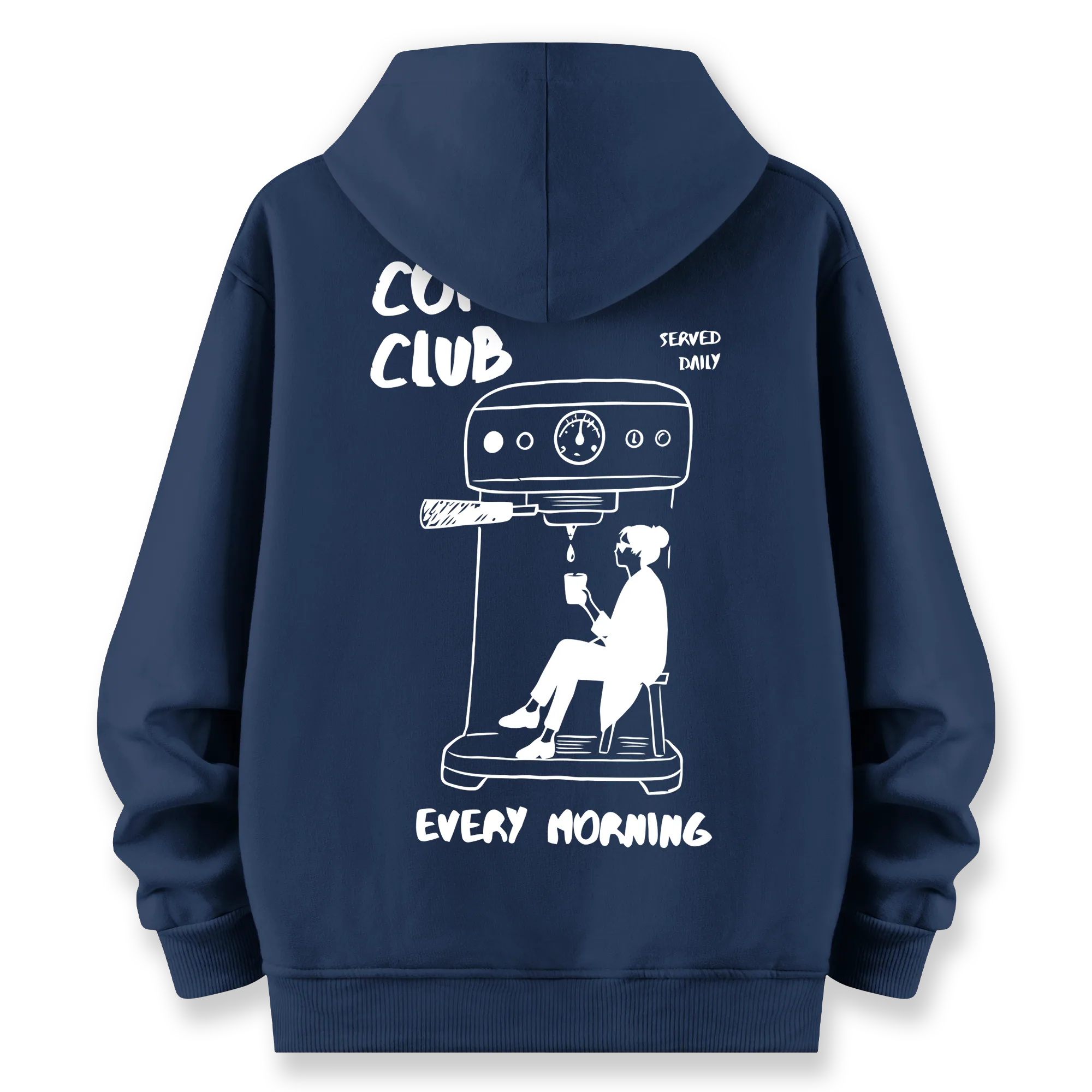 Coffee Club - Oversize Bol Kalıp Hoodie