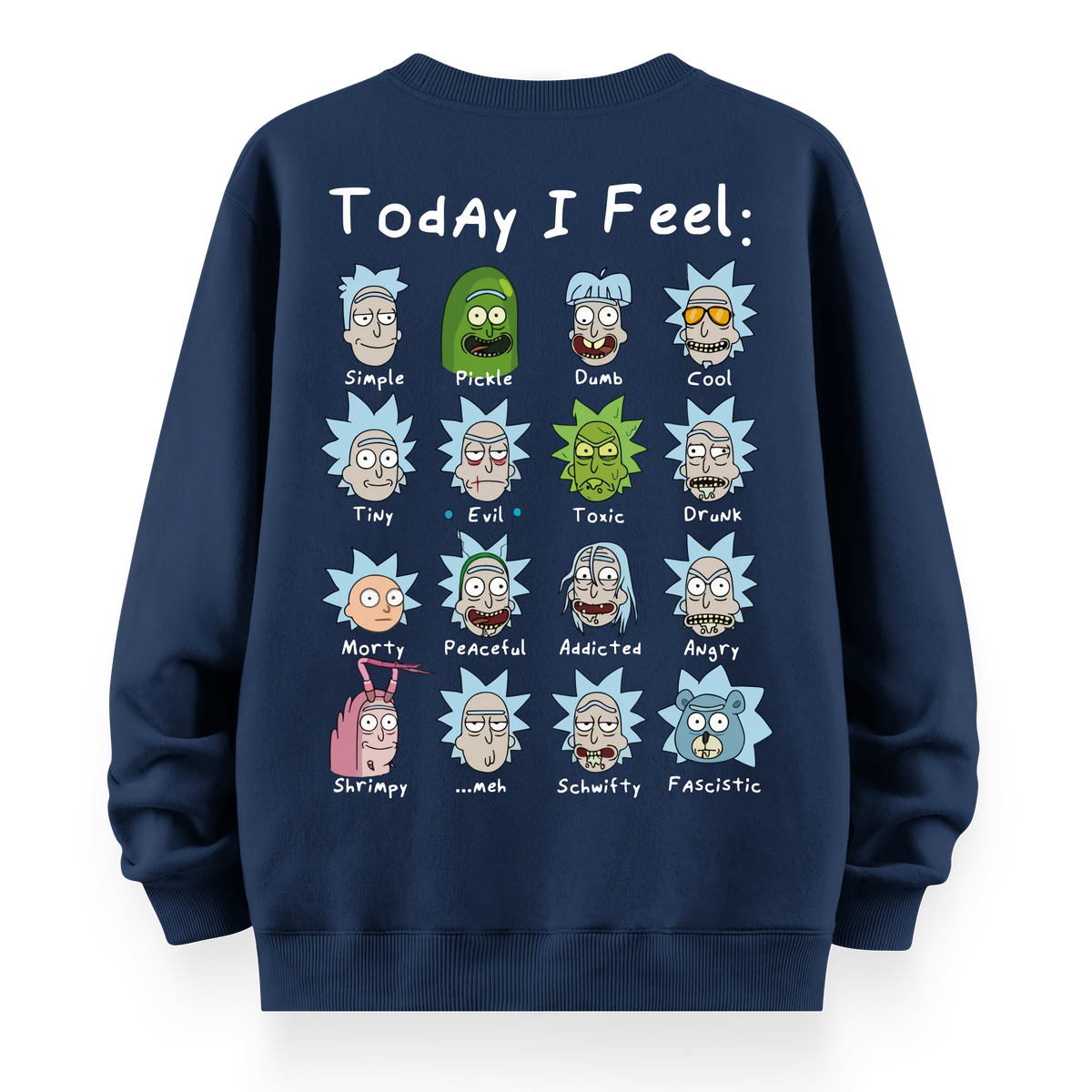 Rick's Routine - Oversize Bol Kalıp Sweatshirt