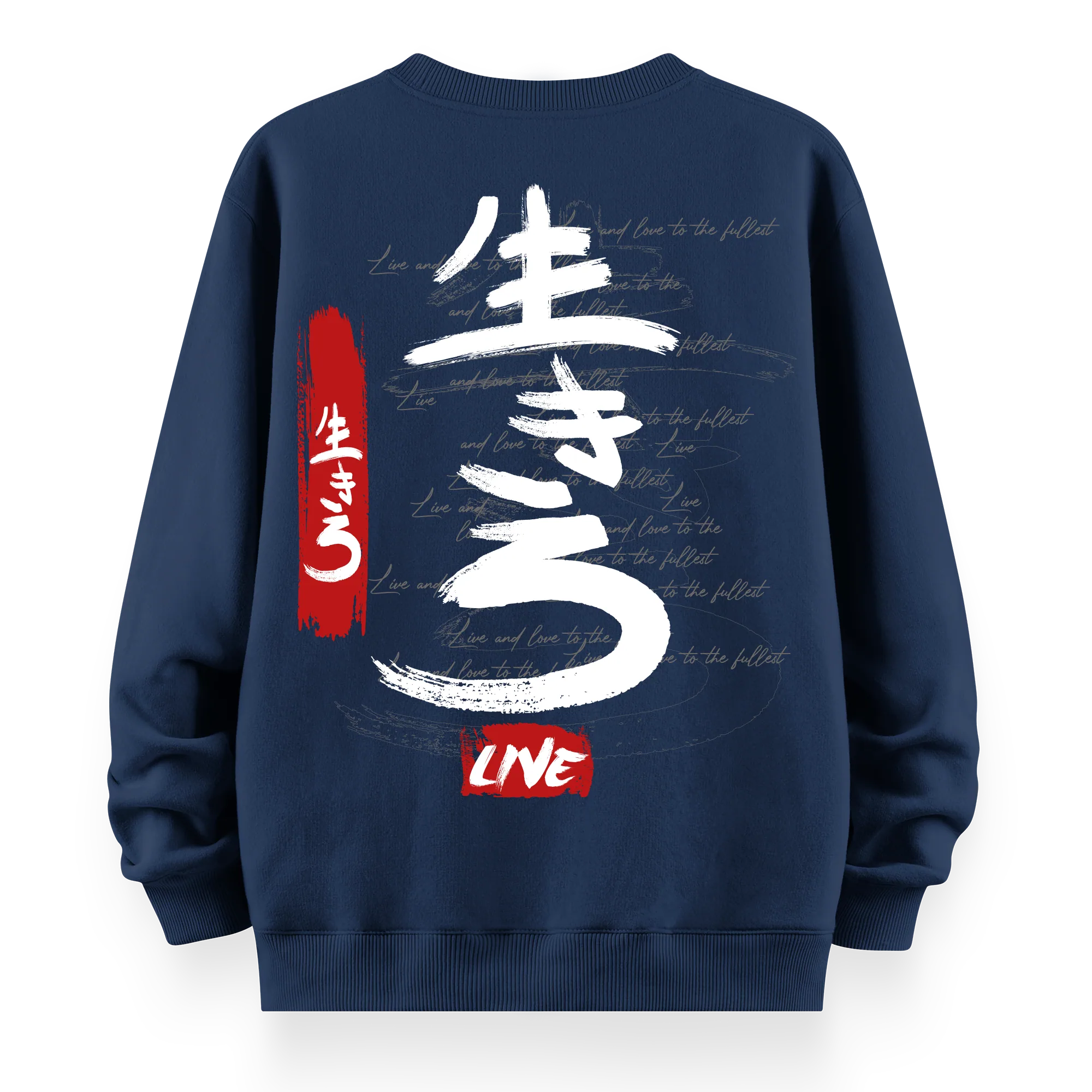 Live - Oversize Bol Kalıp Sweatshirt