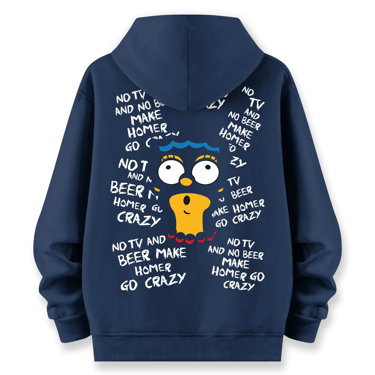 Crazy Homer - Oversize Bol Kalıp Hoodie
