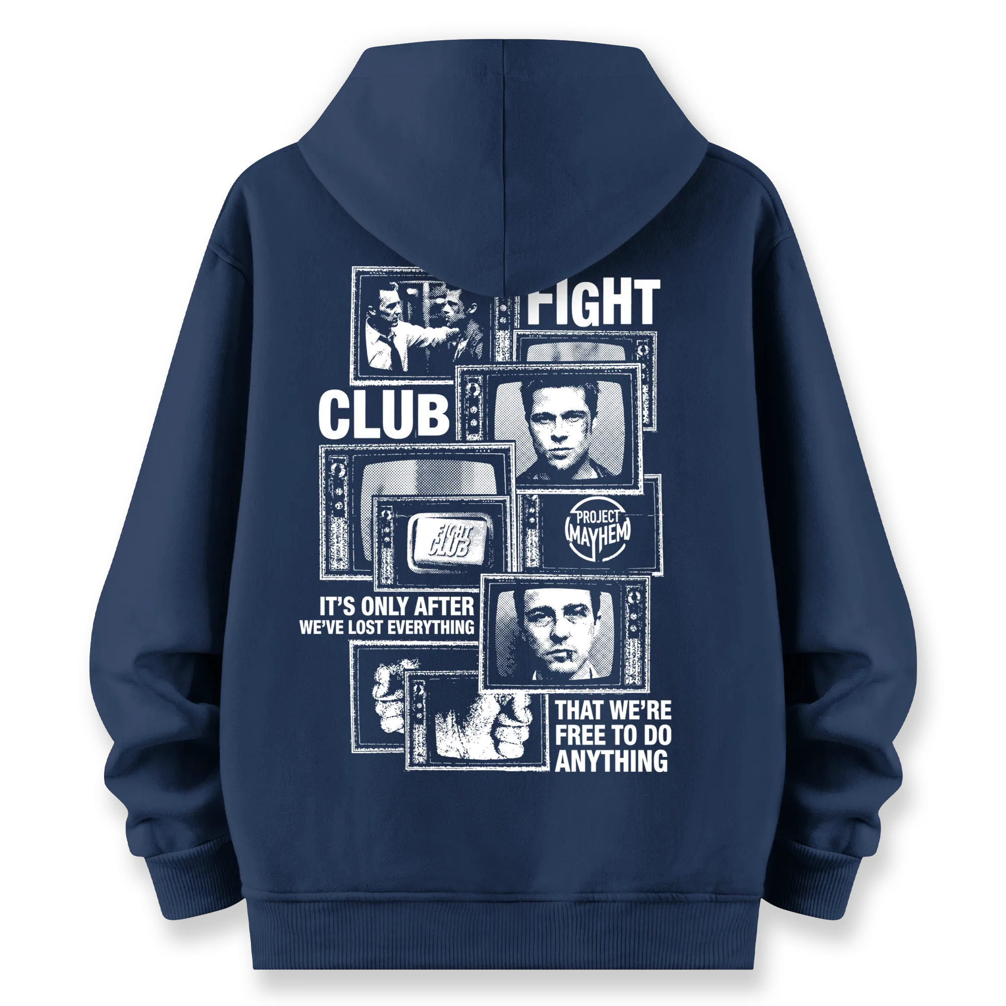 Fight Club - Oversize Bol Kalıp Hoodie