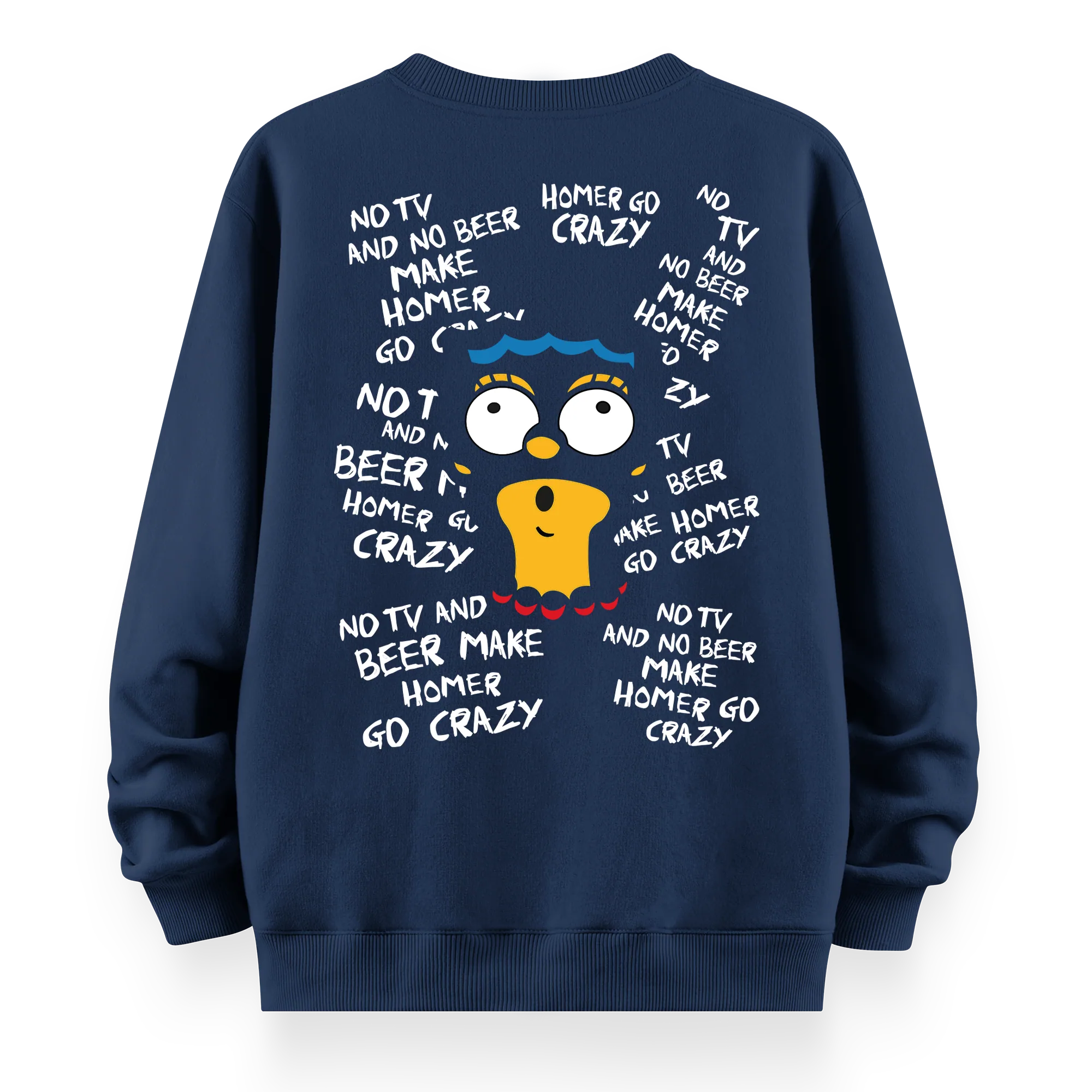 Crazy Homer - Oversize Bol Kalıp Sweatshirt