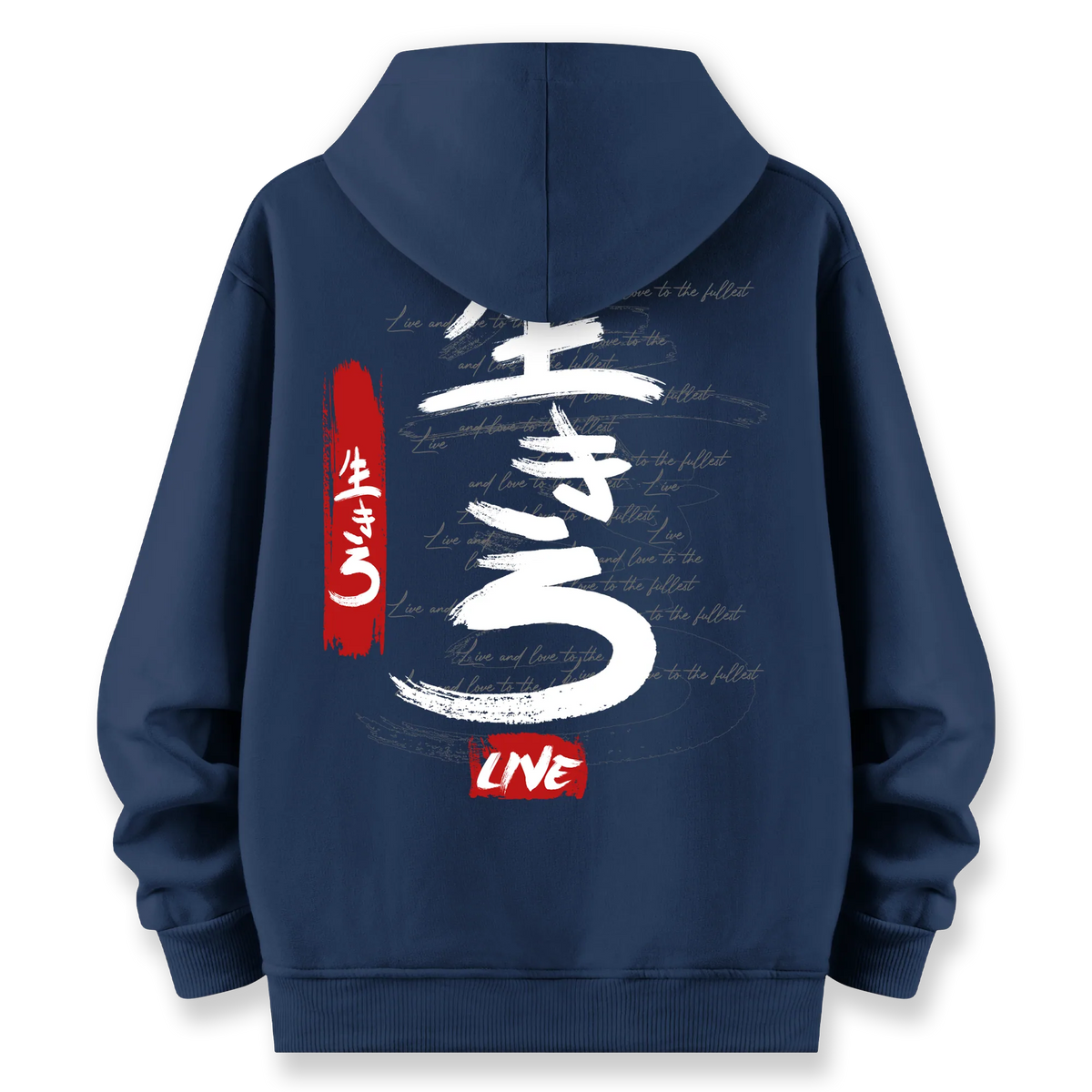 Live - Oversize Bol Kalıp Hoodie