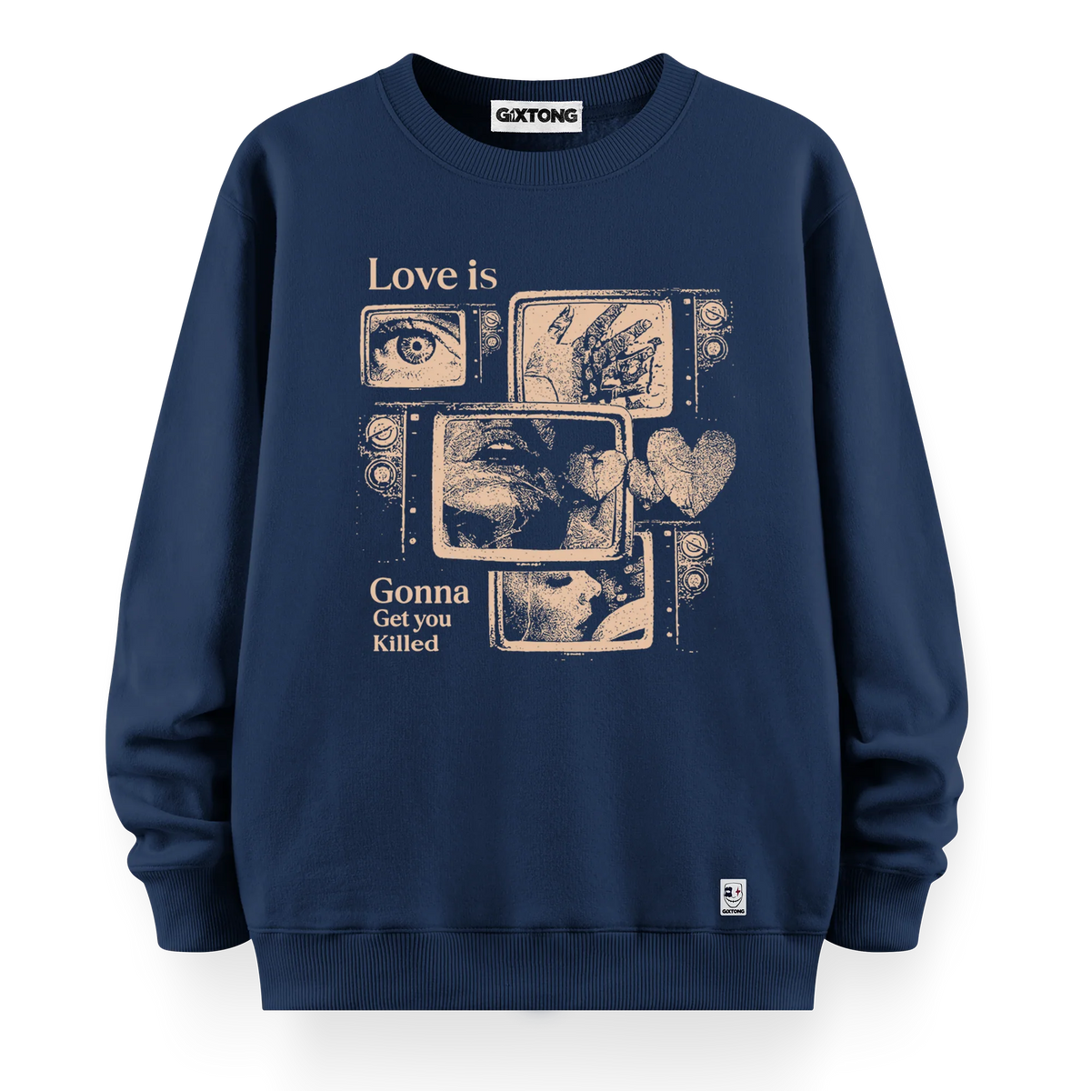 Love Is - Oversize Bol Kalıp Sweatshirt