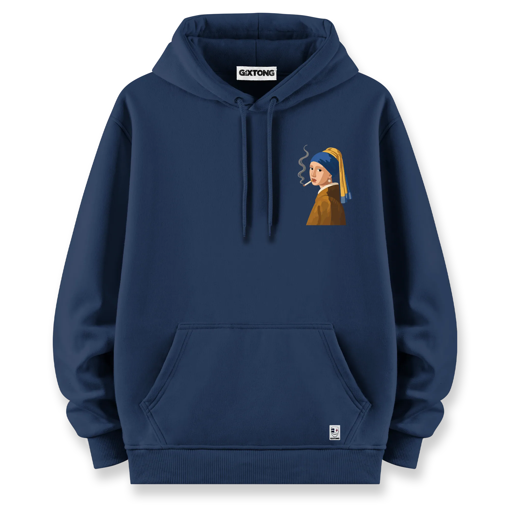 İnci Küpeli Kız - Oversize Bol Kalıp Hoodie
