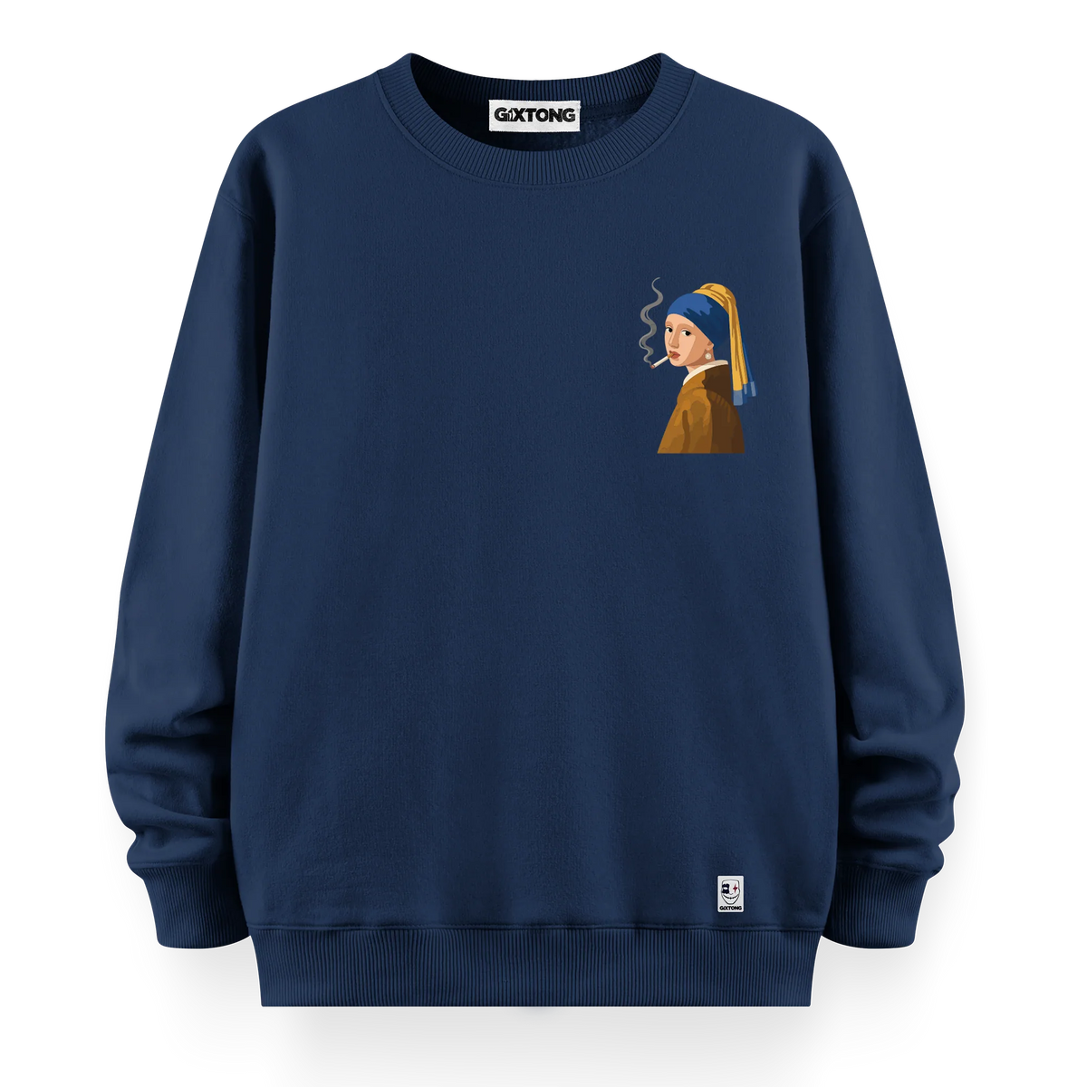 İnci Küpeli Kız - Oversize Bol Kalıp Sweatshirt