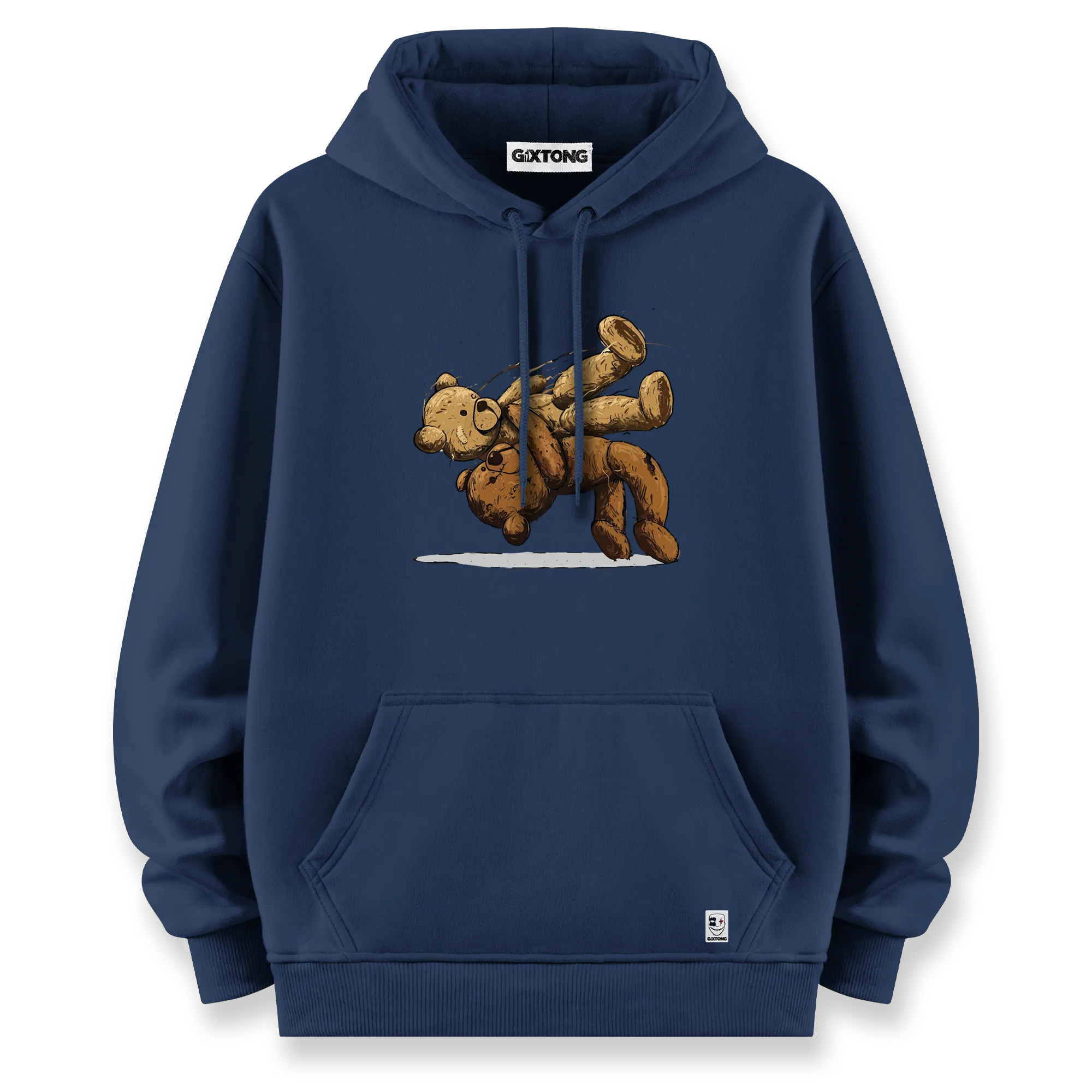 Fight Bear - Oversize Bol Kalıp Hoodie